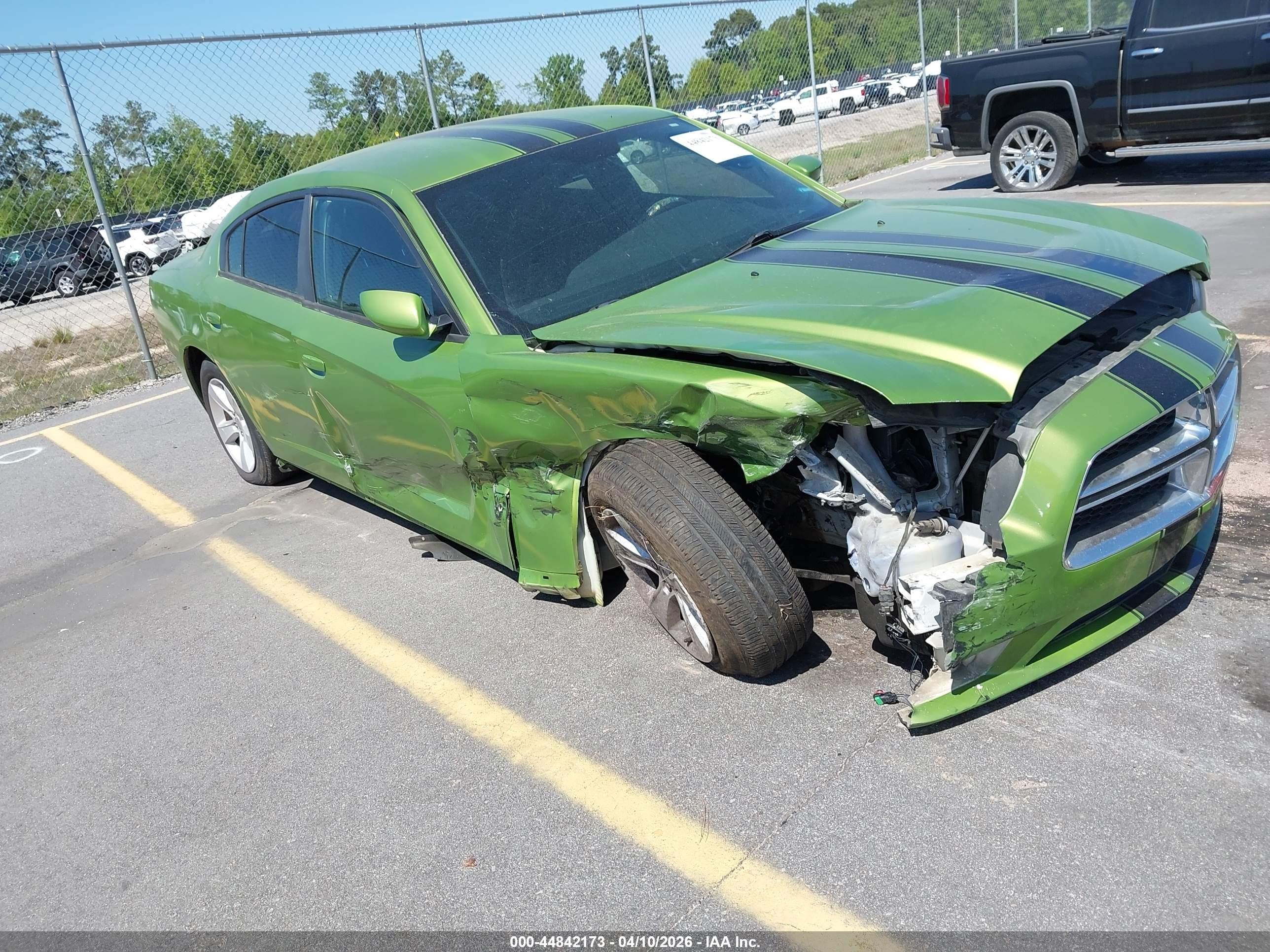 2014 Dodge Charger Se Green vin: 2C3CDXBGXEH170491