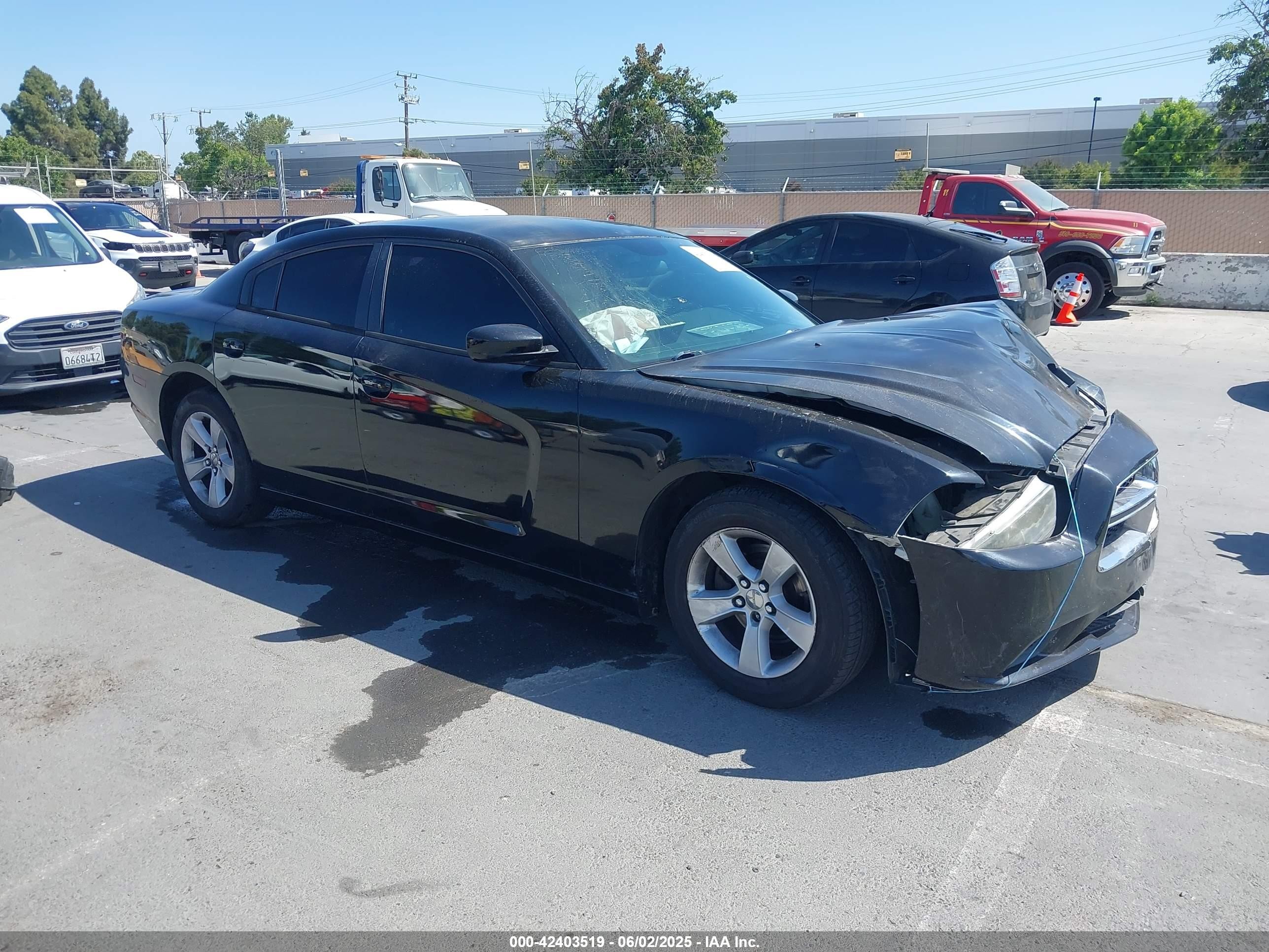 2014 Dodge Charger Se Black vin: 2C3CDXBGXEH170877