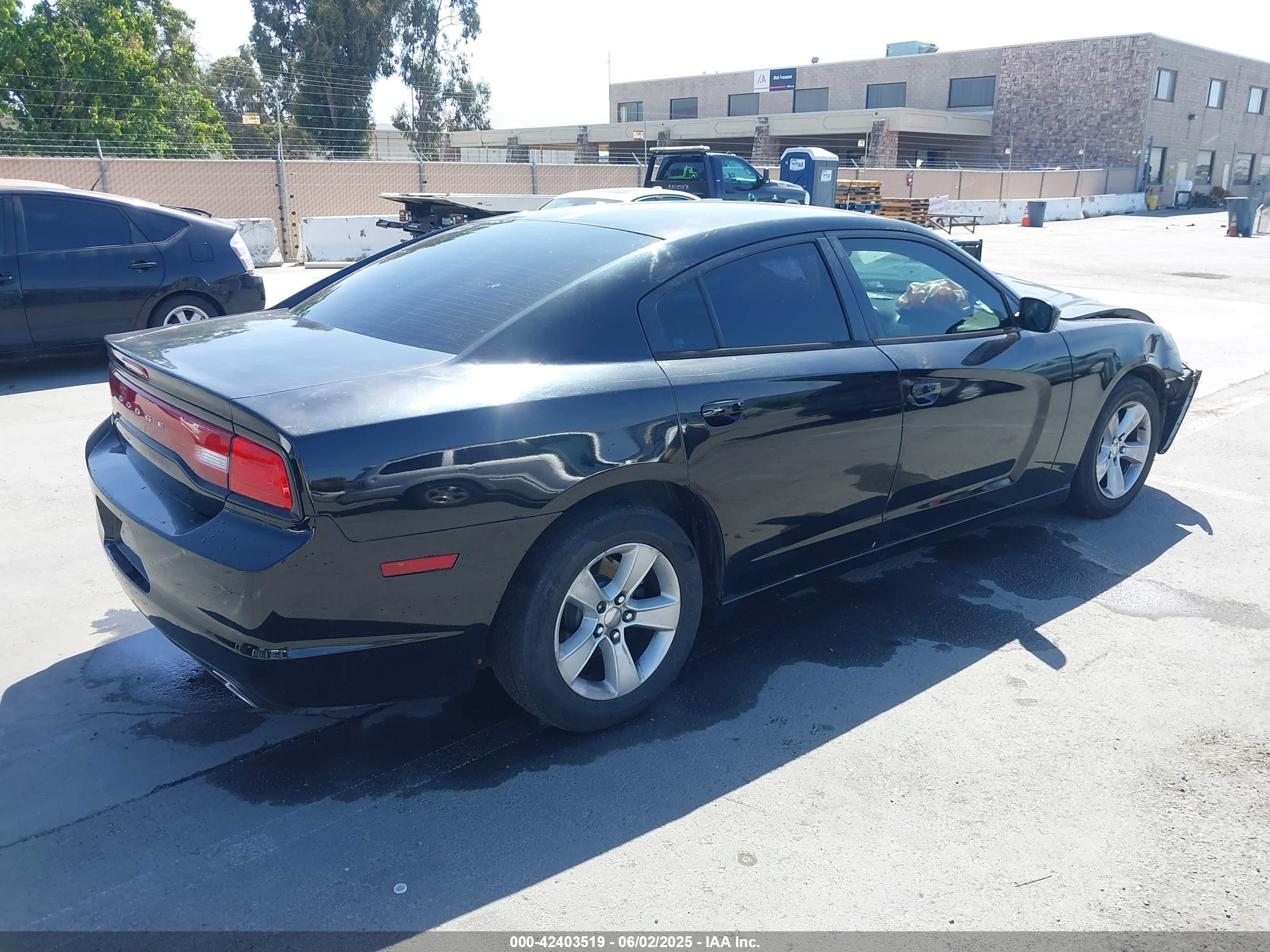 2014 Dodge Charger Se Black vin: 2C3CDXBGXEH170877
