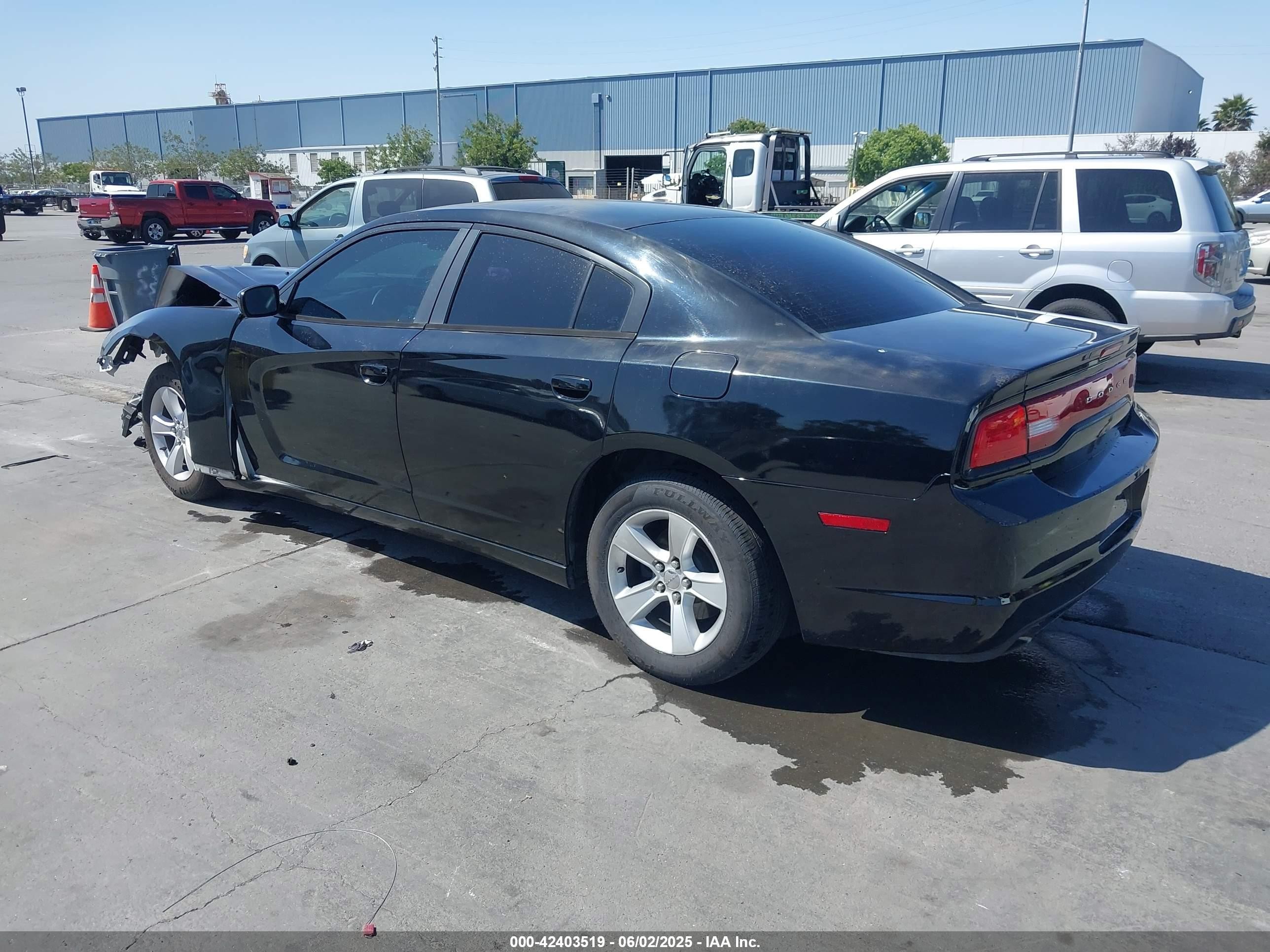 2014 Dodge Charger Se Black vin: 2C3CDXBGXEH170877