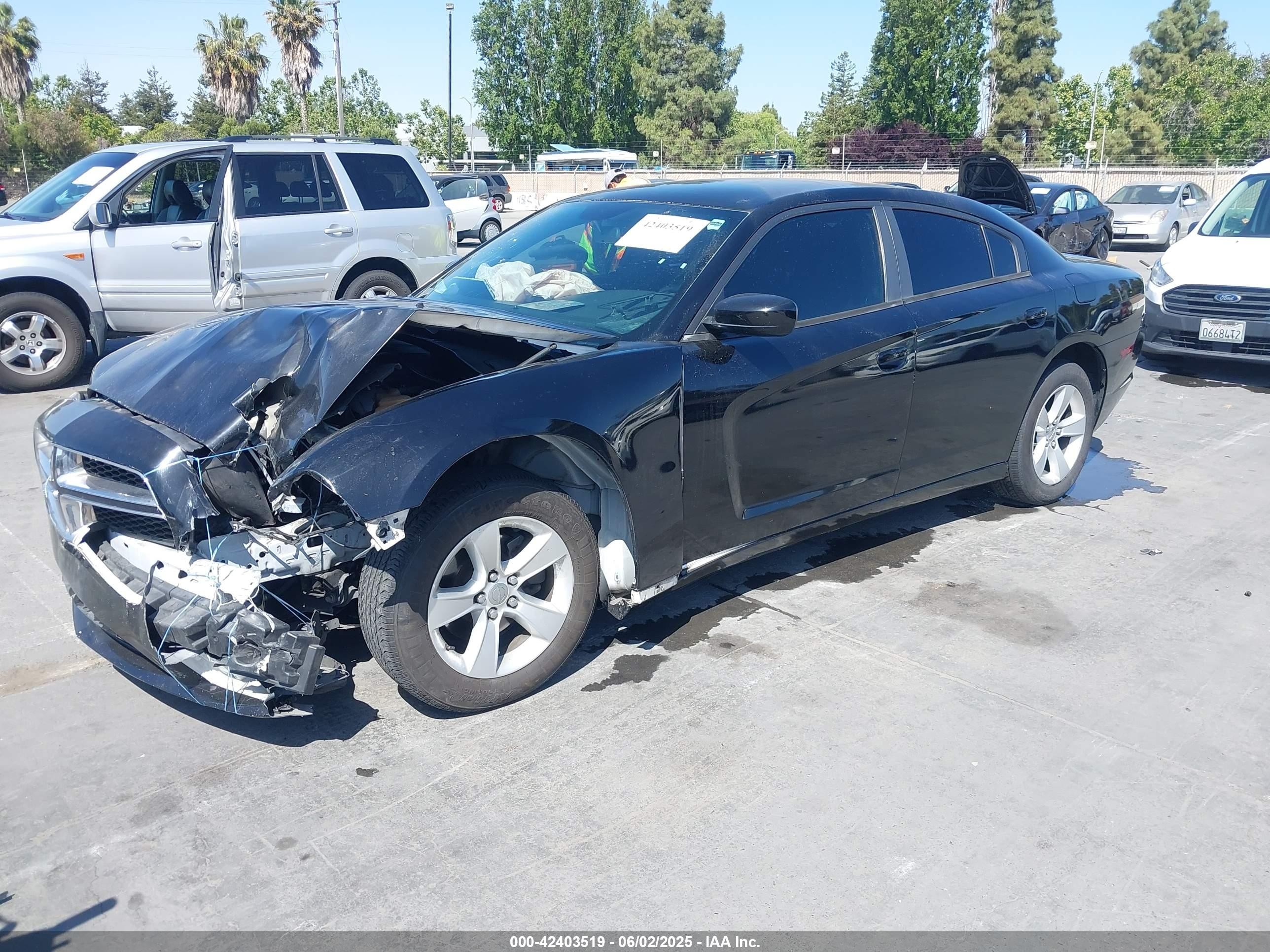 2014 Dodge Charger Se Black vin: 2C3CDXBGXEH170877