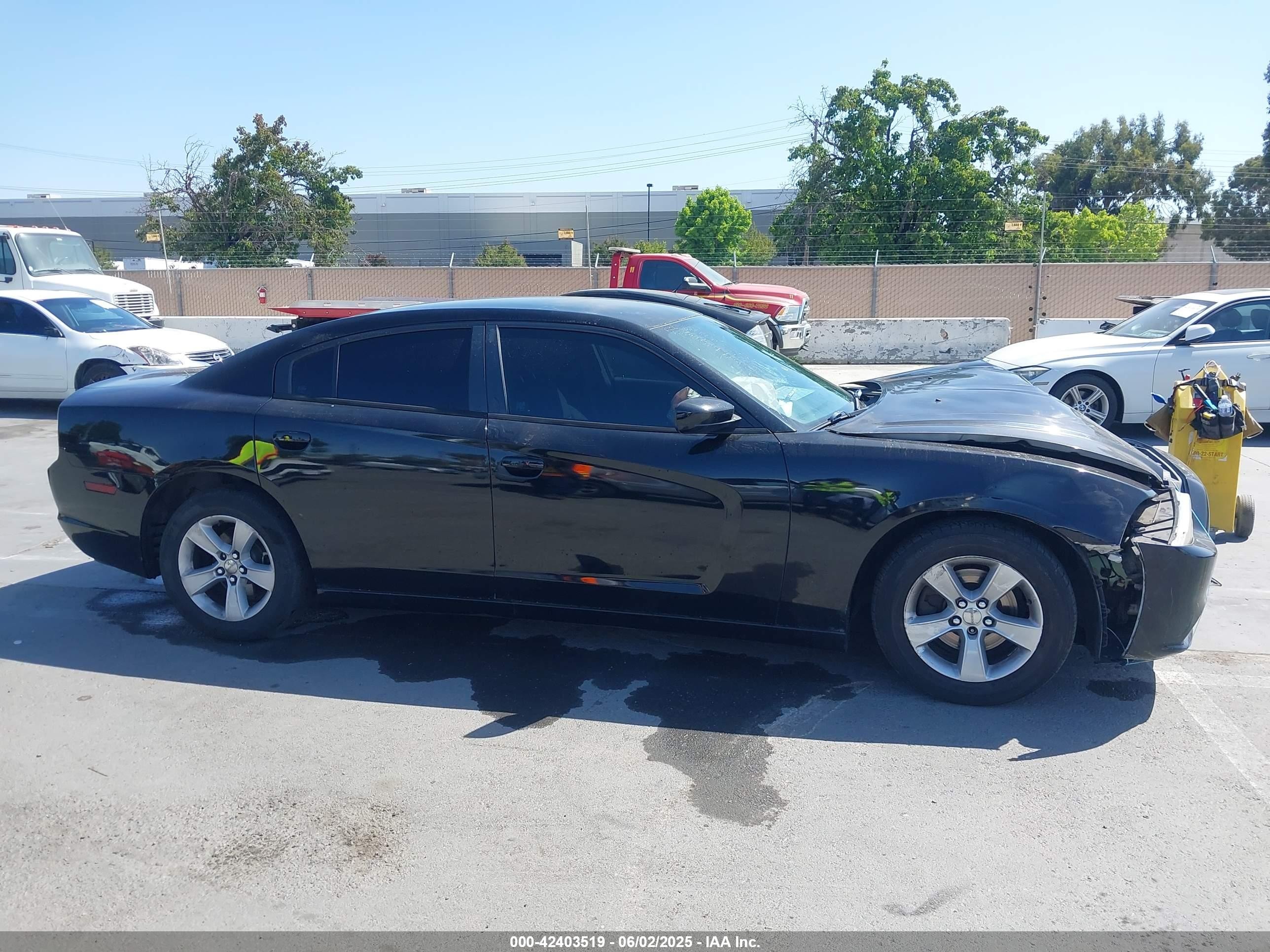 2014 Dodge Charger Se Black vin: 2C3CDXBGXEH170877