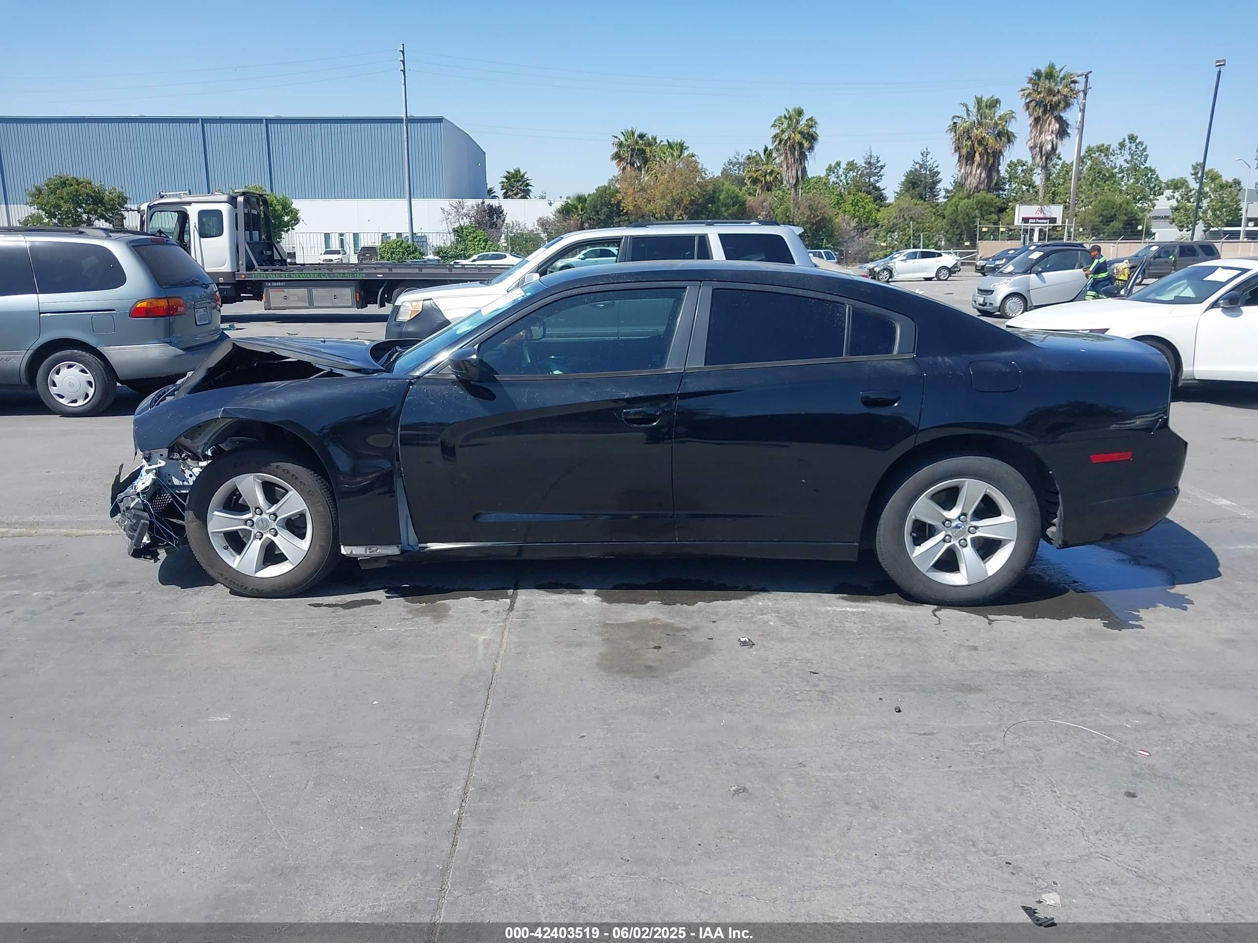 2014 Dodge Charger Se Black vin: 2C3CDXBGXEH170877
