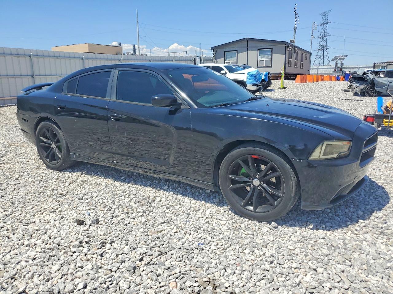 2014 Dodge Charger Se Black vin: 2C3CDXBGXEH215865