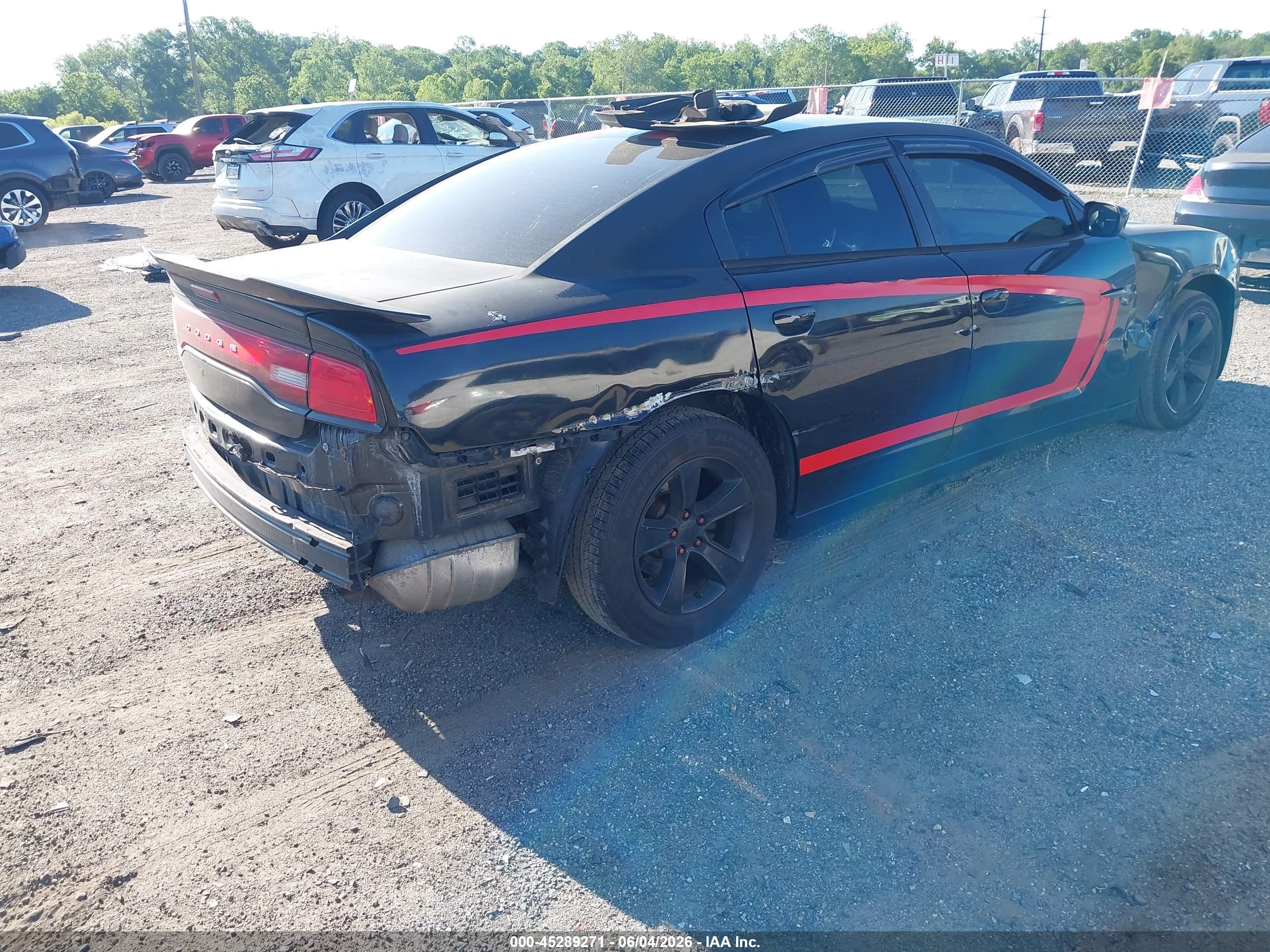 2014 Dodge Charger Se Black vin: 2C3CDXBGXEH267884