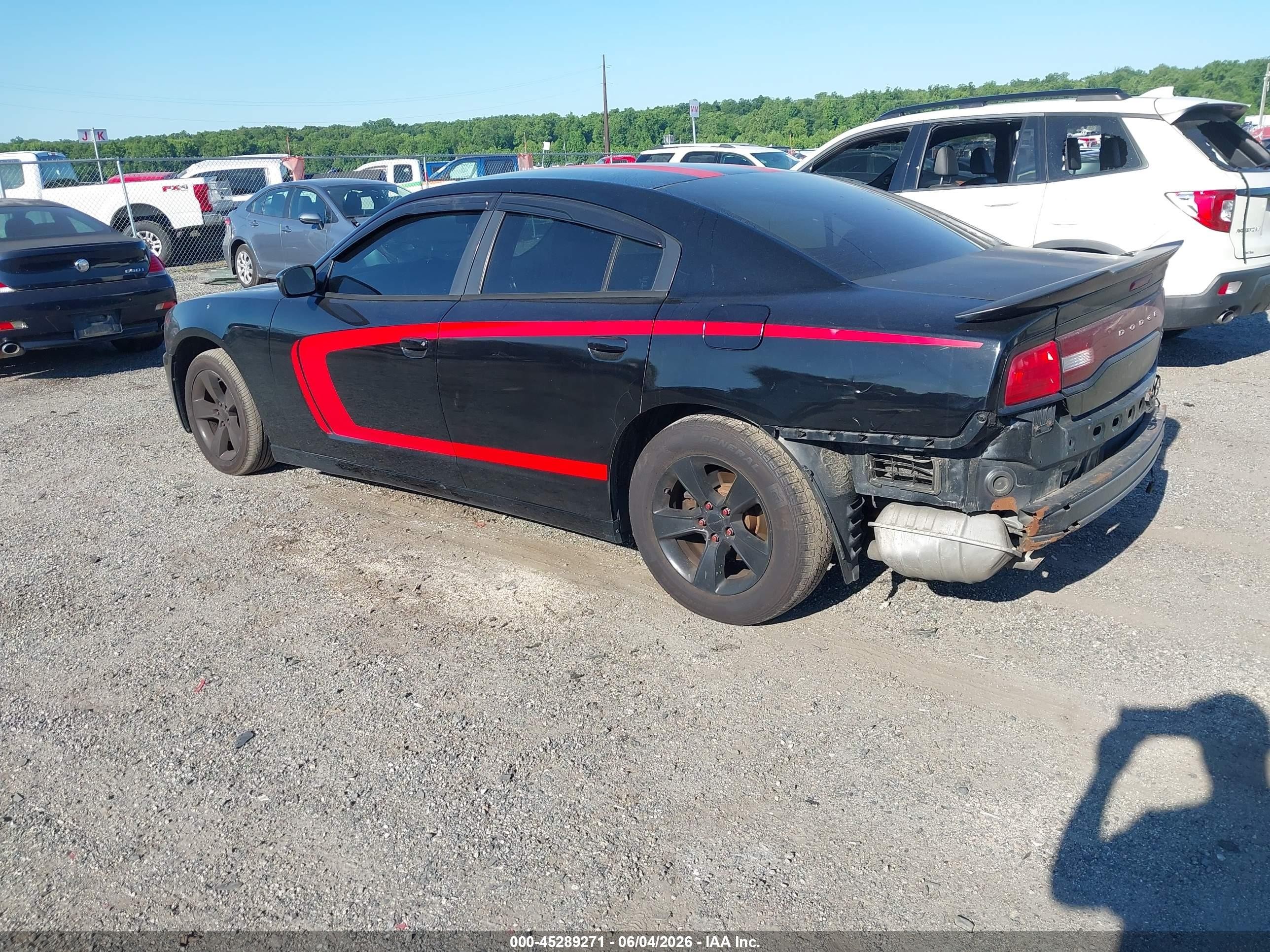2014 Dodge Charger Se Black vin: 2C3CDXBGXEH267884