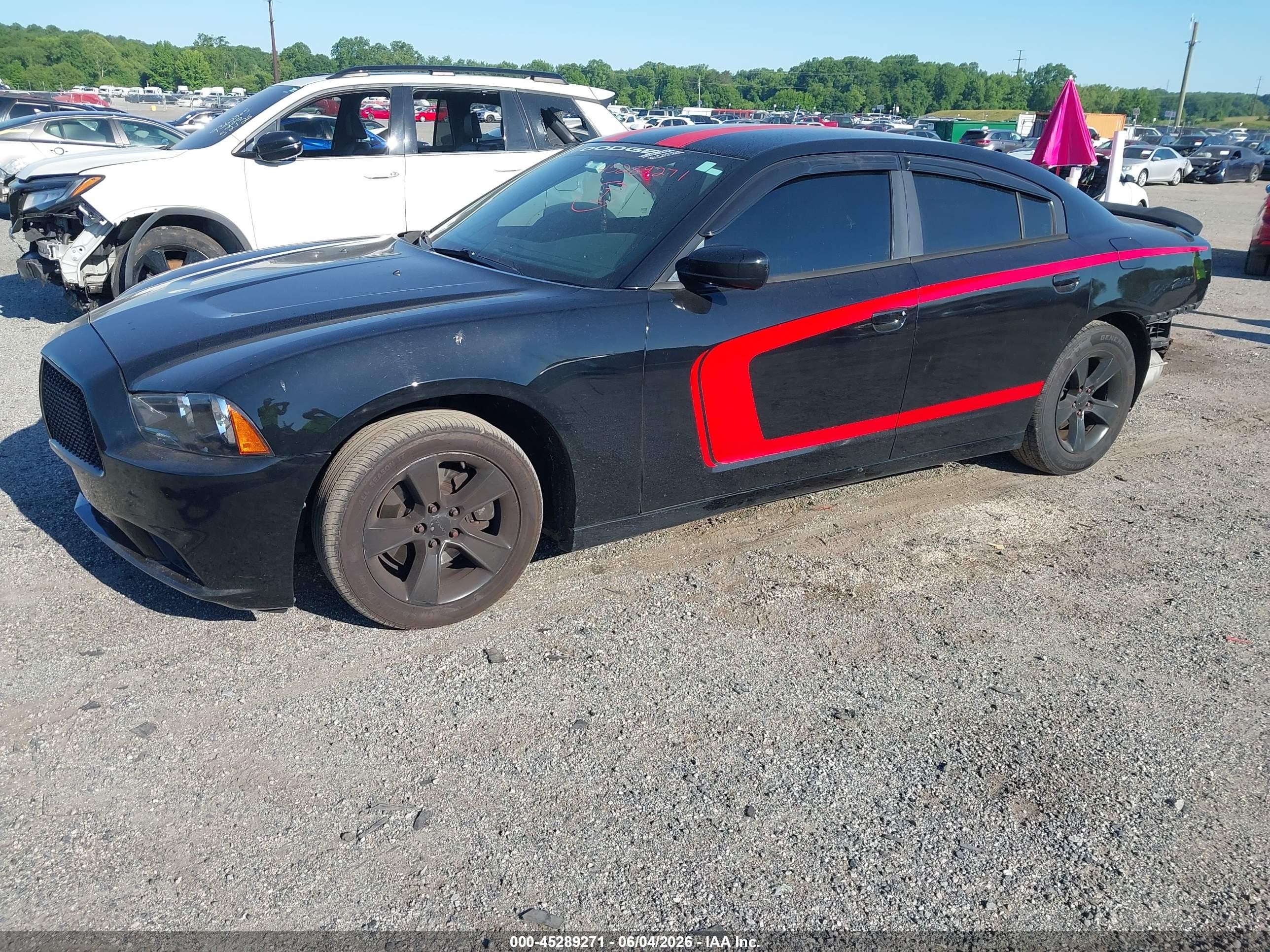 2014 Dodge Charger Se Black vin: 2C3CDXBGXEH267884