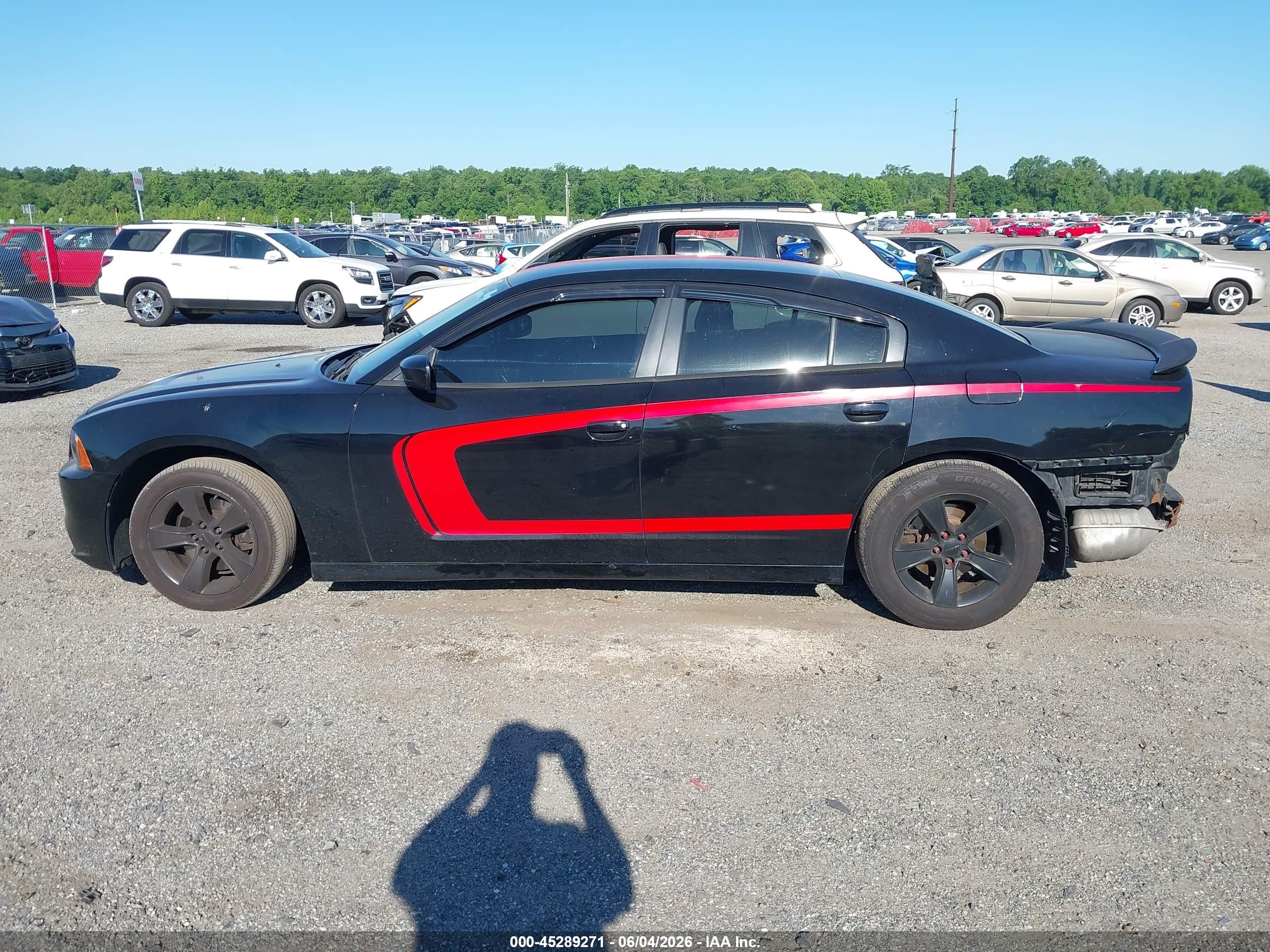 2014 Dodge Charger Se Black vin: 2C3CDXBGXEH267884