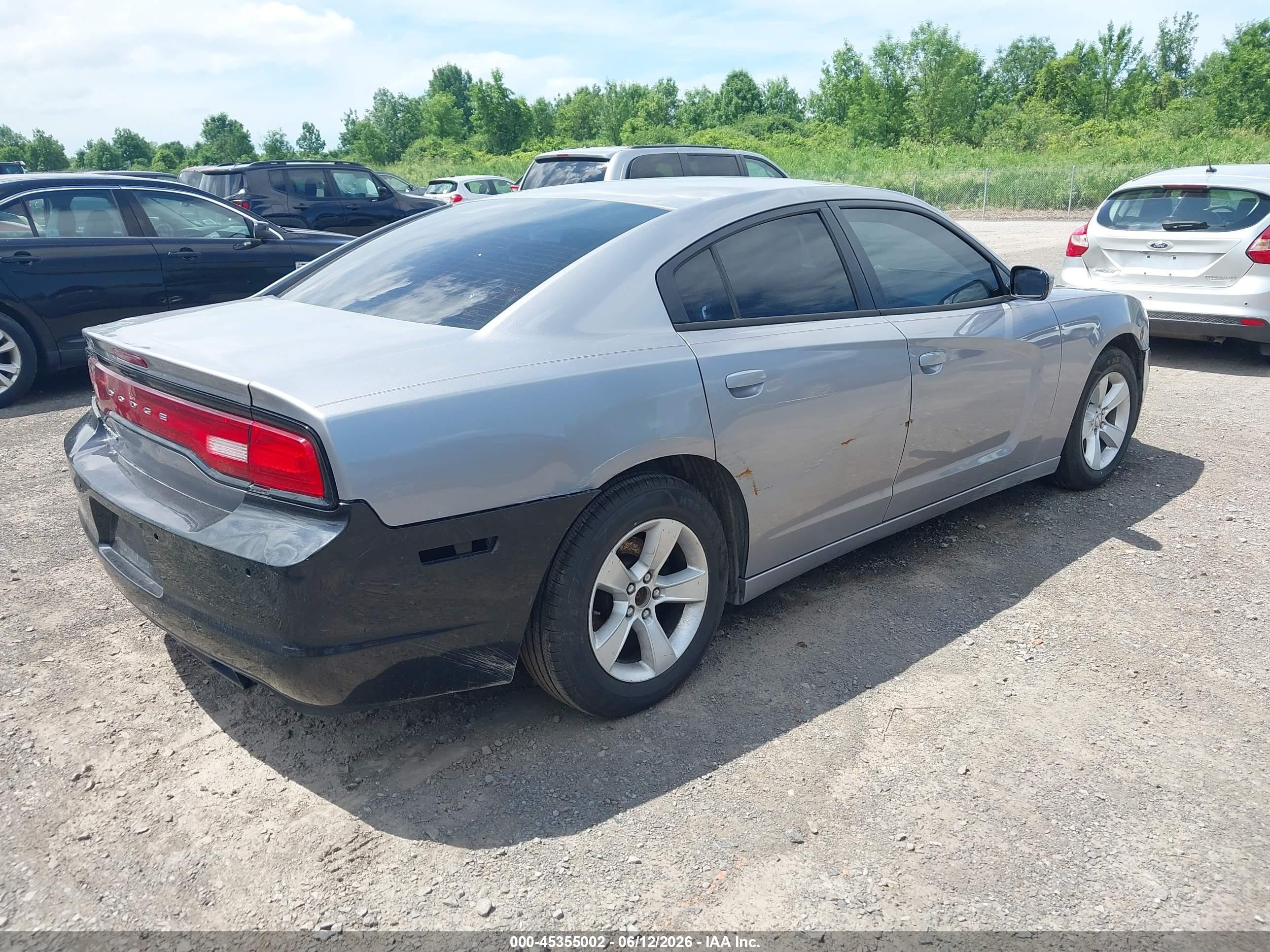 2014 Dodge Charger Se Silver vin: 2C3CDXBGXEH268159