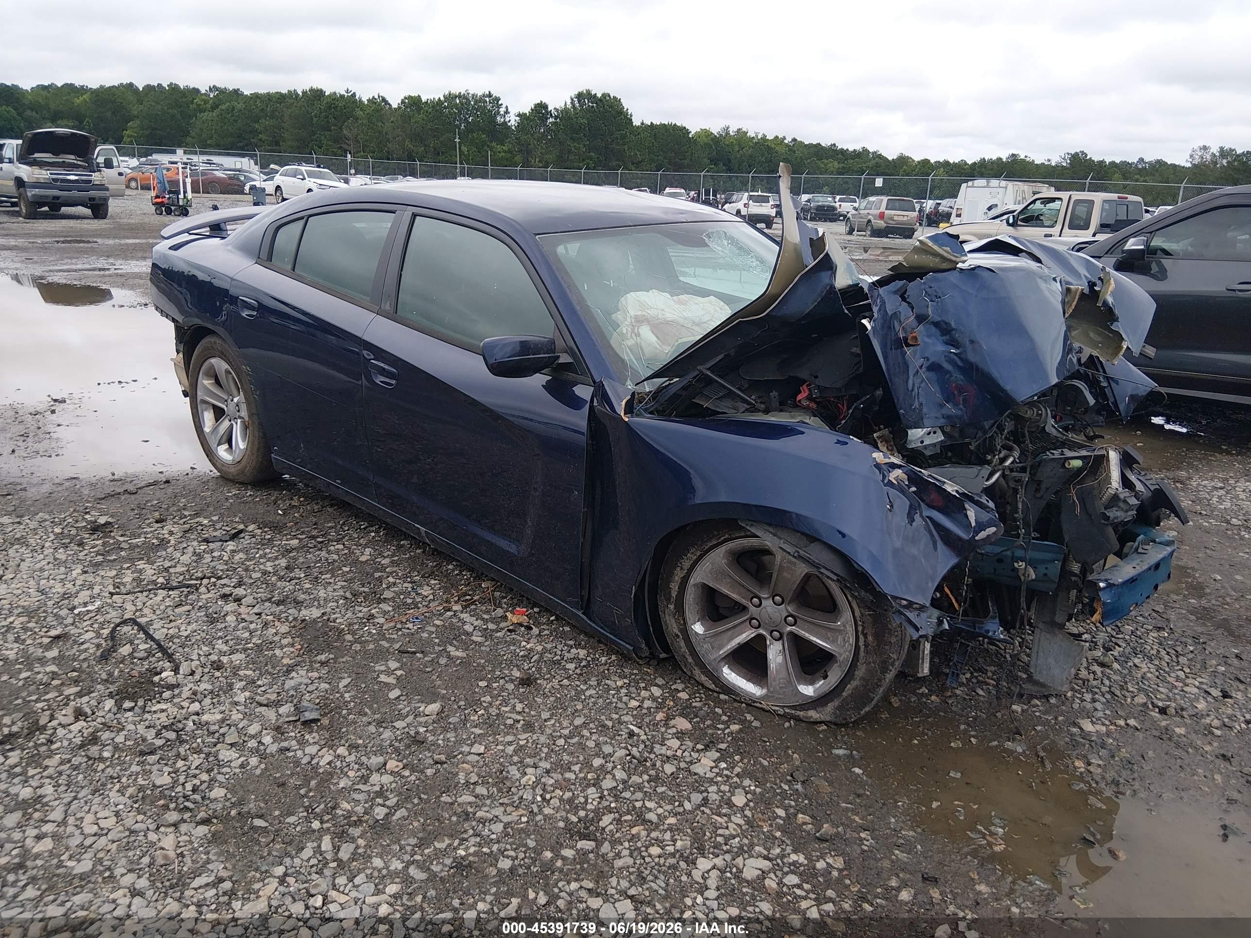2014 Dodge Charger Se Blue vin: 2C3CDXBGXEH287701