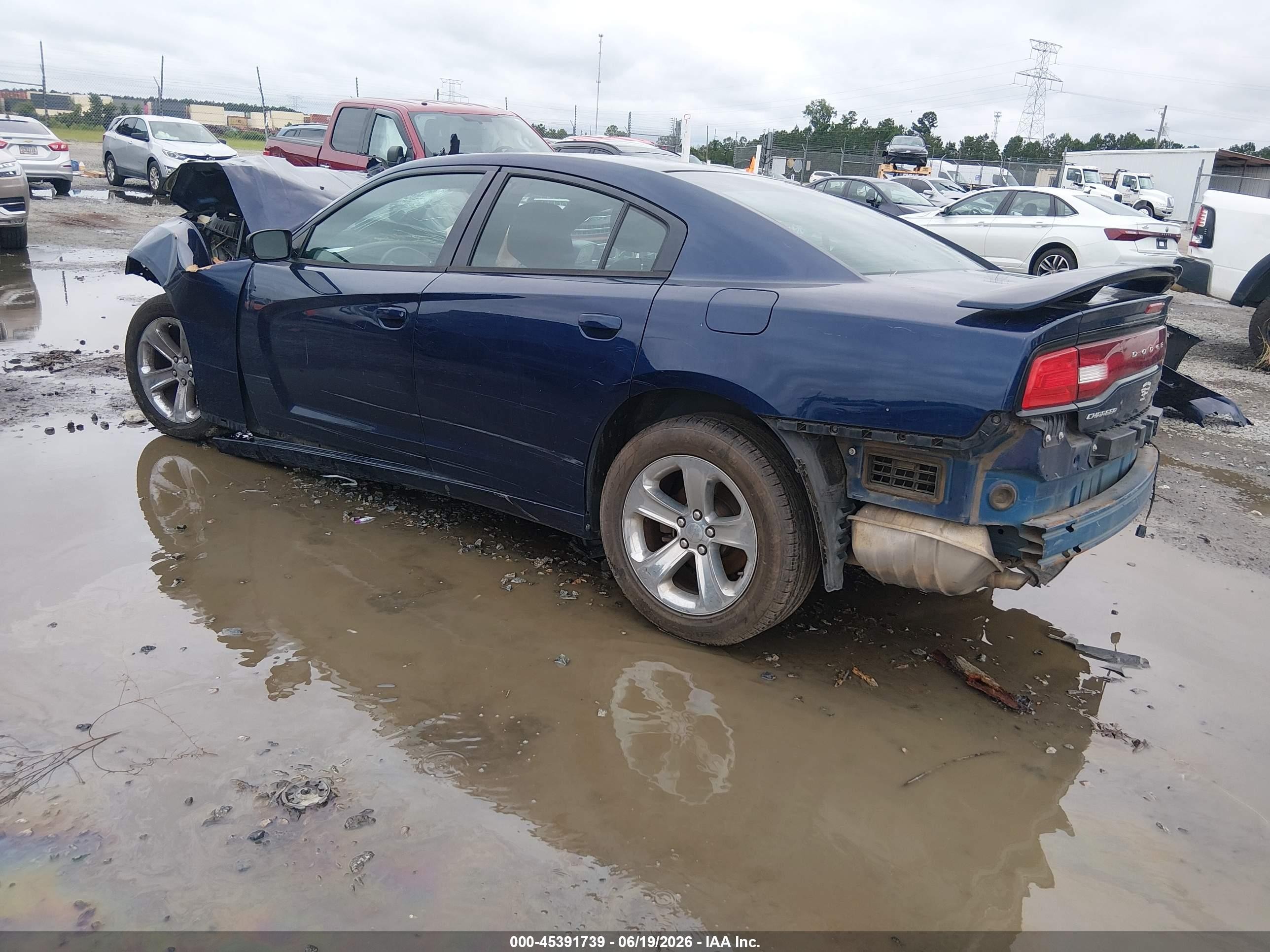 2014 Dodge Charger Se Blue vin: 2C3CDXBGXEH287701