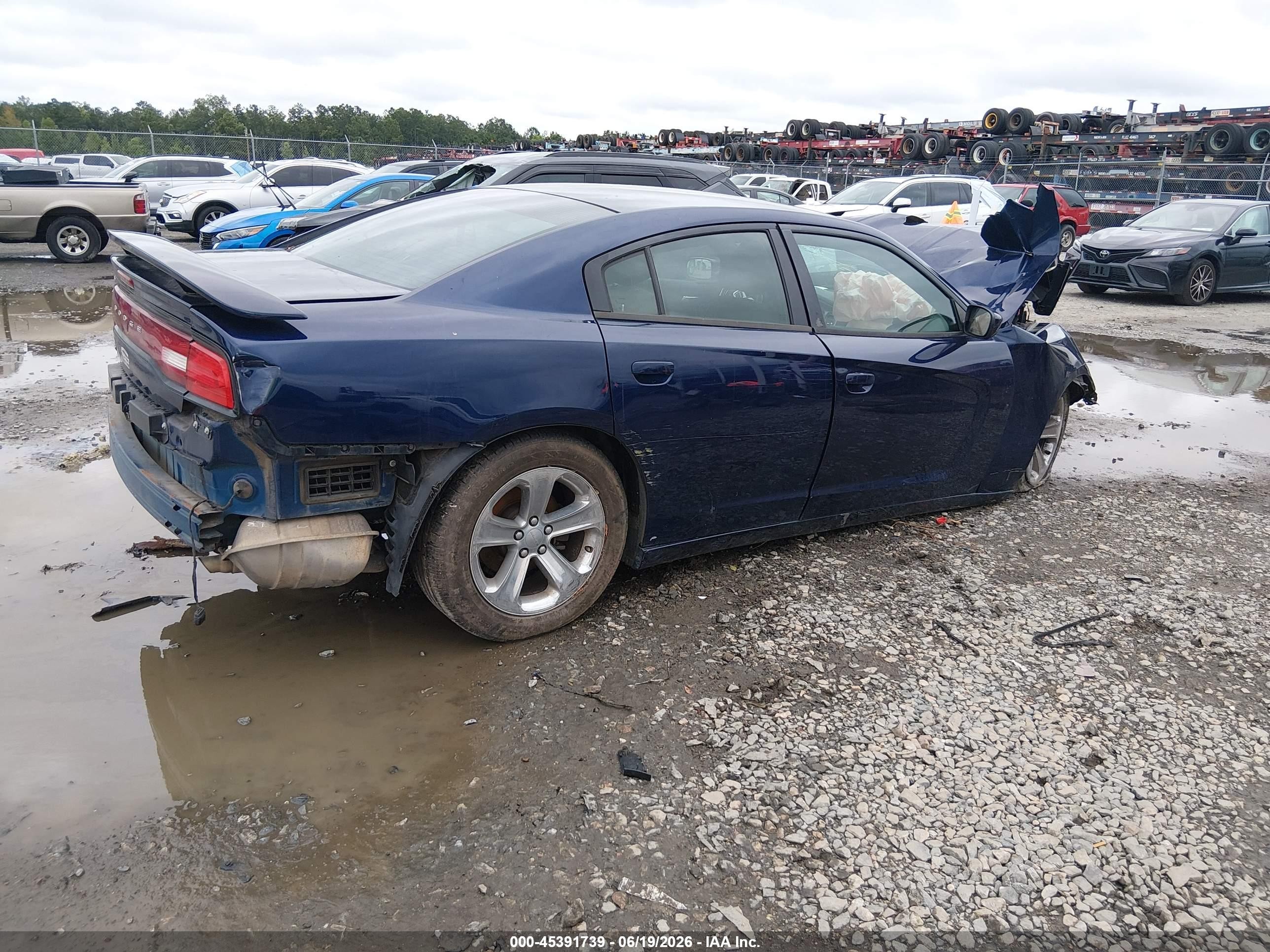 2014 Dodge Charger Se Blue vin: 2C3CDXBGXEH287701