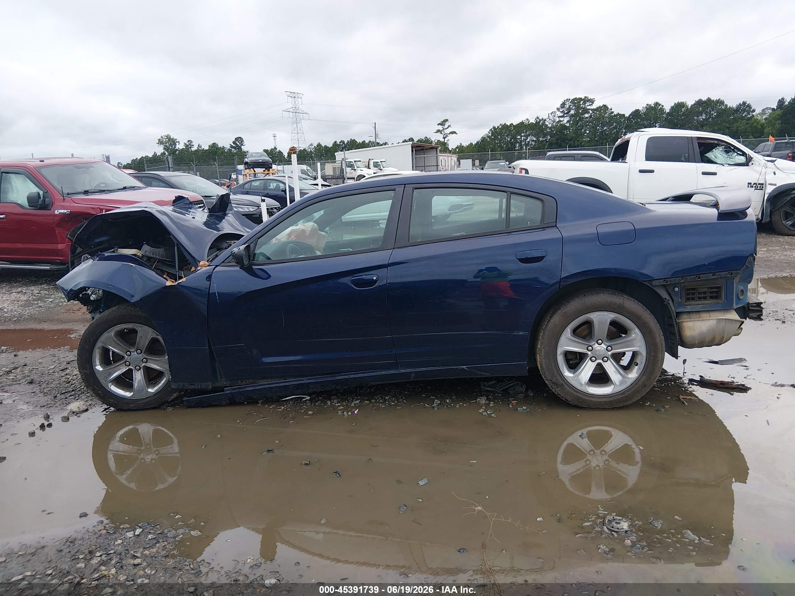 2014 Dodge Charger Se Blue vin: 2C3CDXBGXEH287701