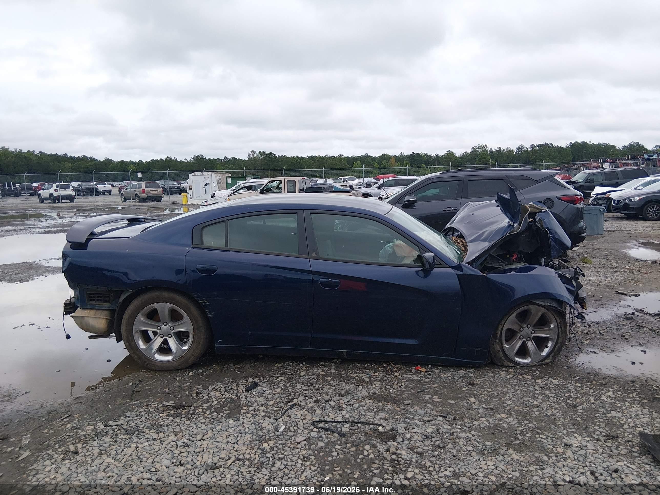 2014 Dodge Charger Se Blue vin: 2C3CDXBGXEH287701