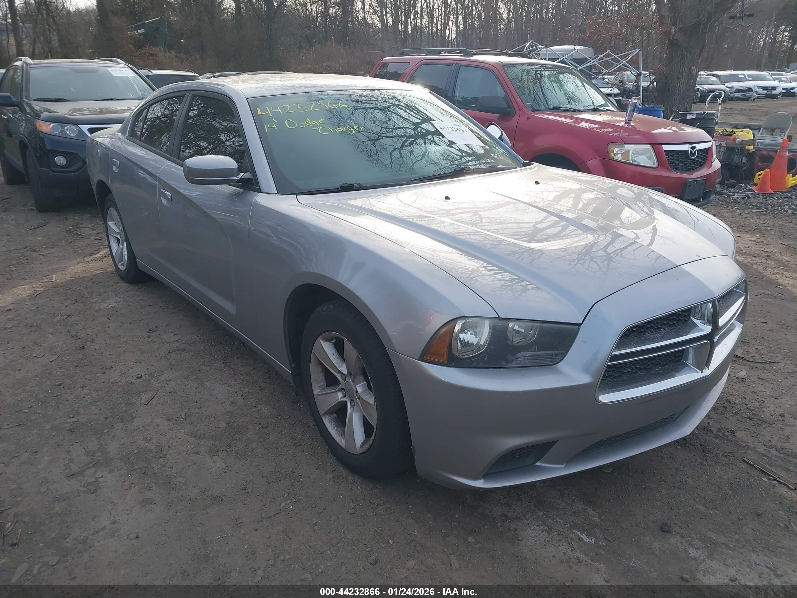 2014 Dodge Charger Se Silver vin: 2C3CDXBGXEH333995