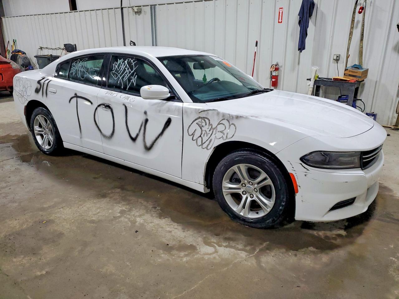 2015 Dodge Charger Se White vin: 2C3CDXBGXFH799945