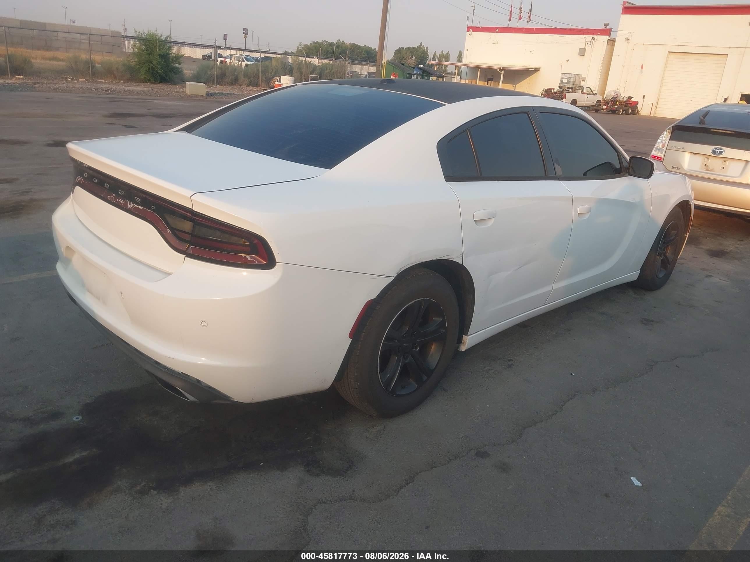 2015 Dodge Charger Se White vin: 2C3CDXBGXFH856595