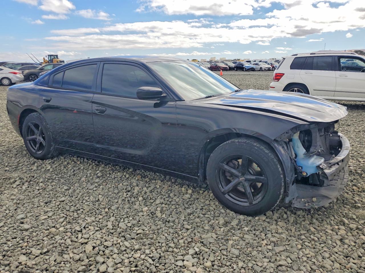 2015 Dodge Charger Se Black vin: 2C3CDXBGXFH865958