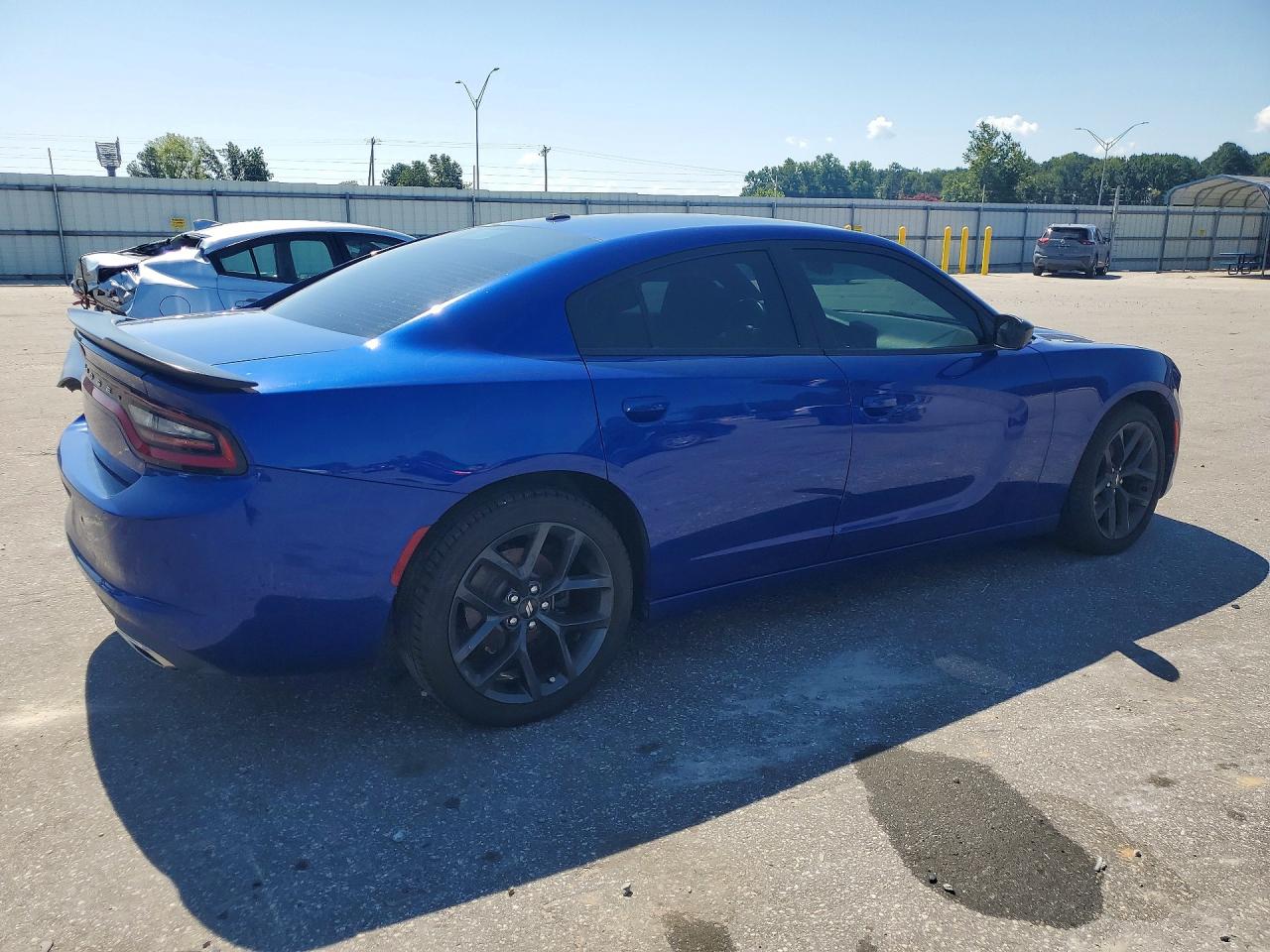 2019 Dodge Charger Sxt Синий vin: 2C3CDXBGXKH572233