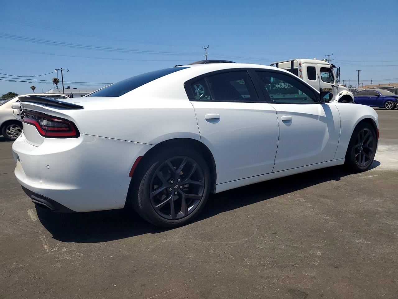 2021 Dodge Charger Sxt White vin: 2C3CDXBGXMH682668