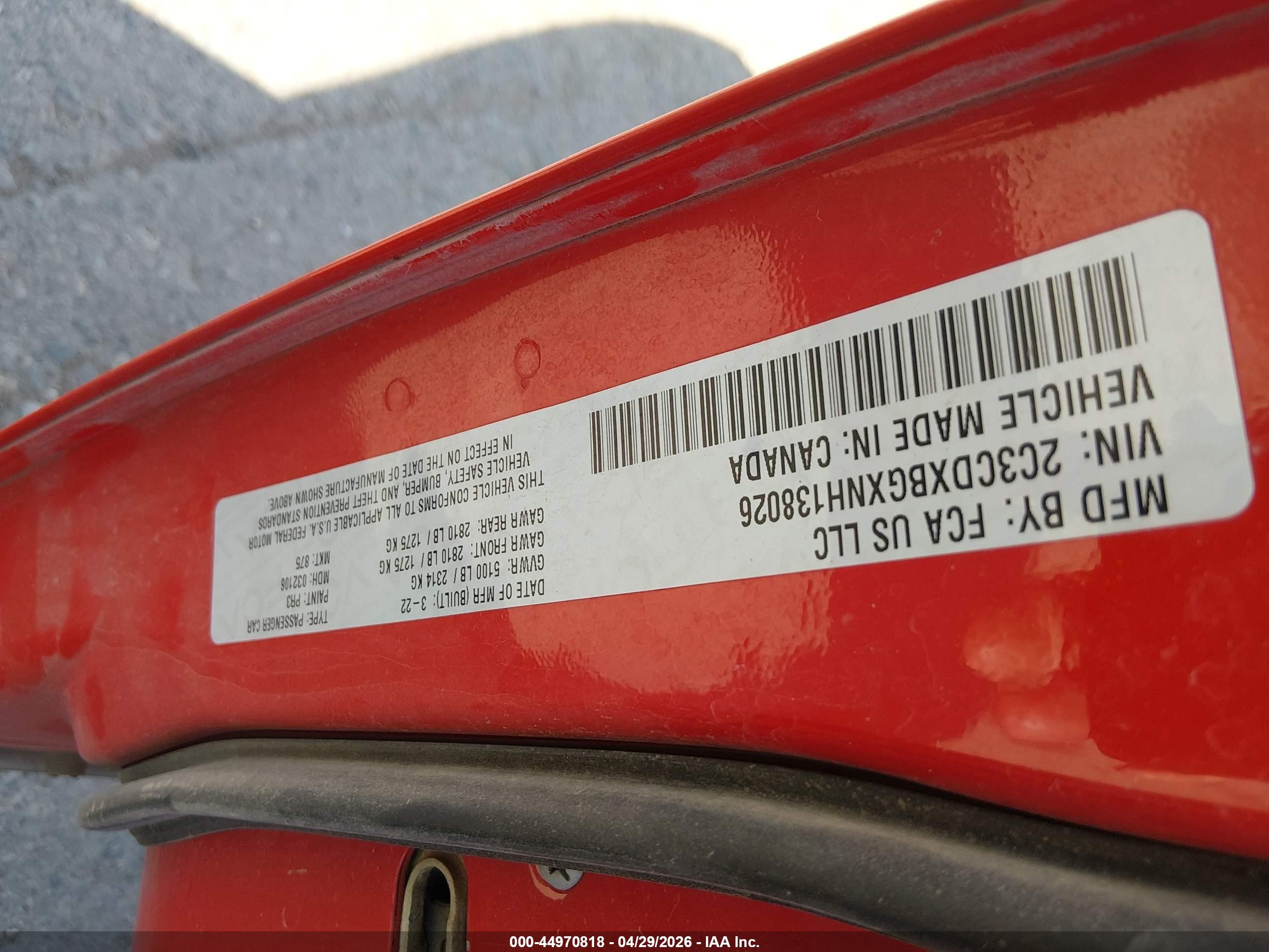 2022 Dodge Charger Sxt Rwd Red vin: 2C3CDXBGXNH138026