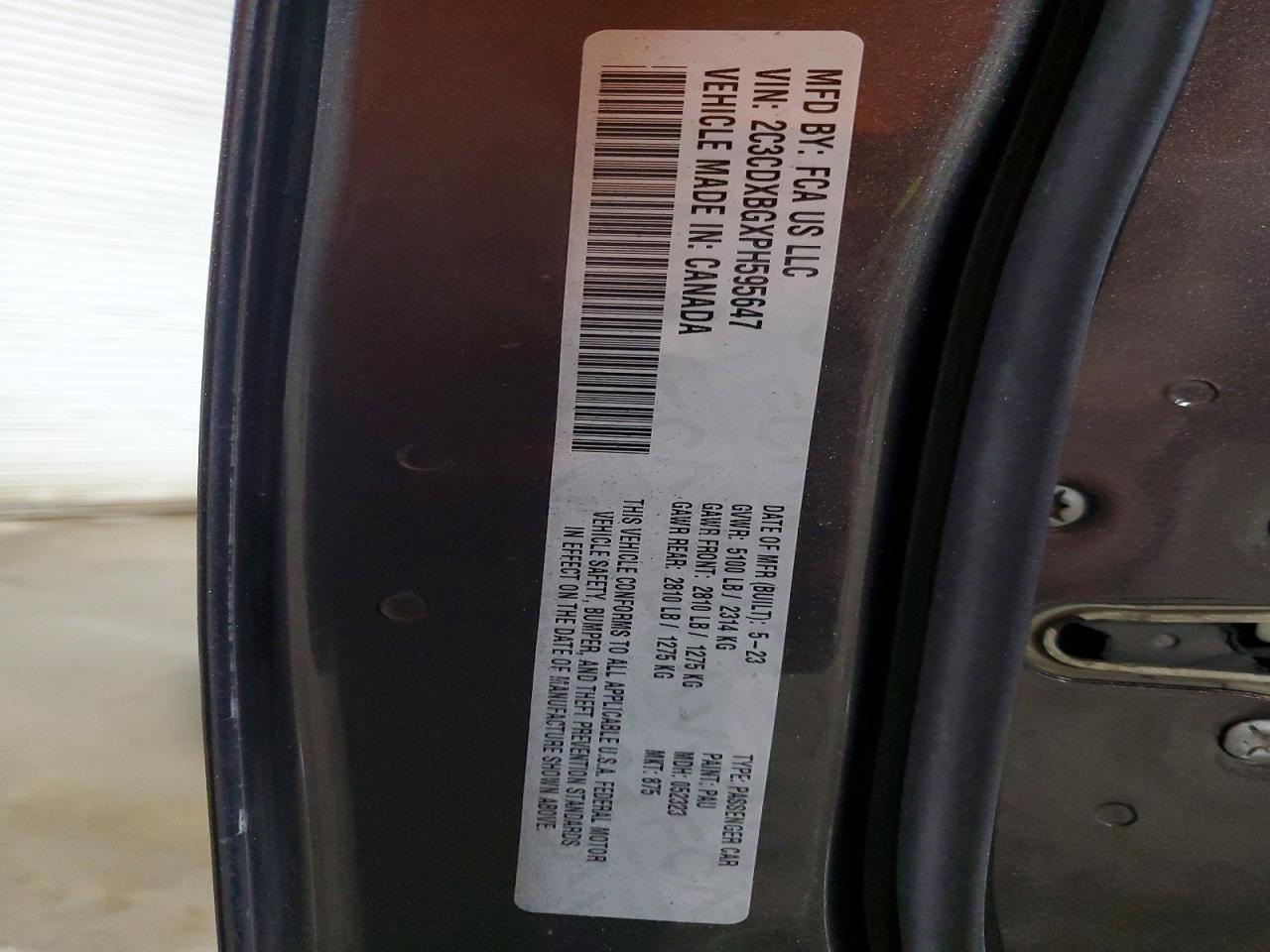 2023 Dodge Charger Sxt Gray vin: 2C3CDXBGXPH595647