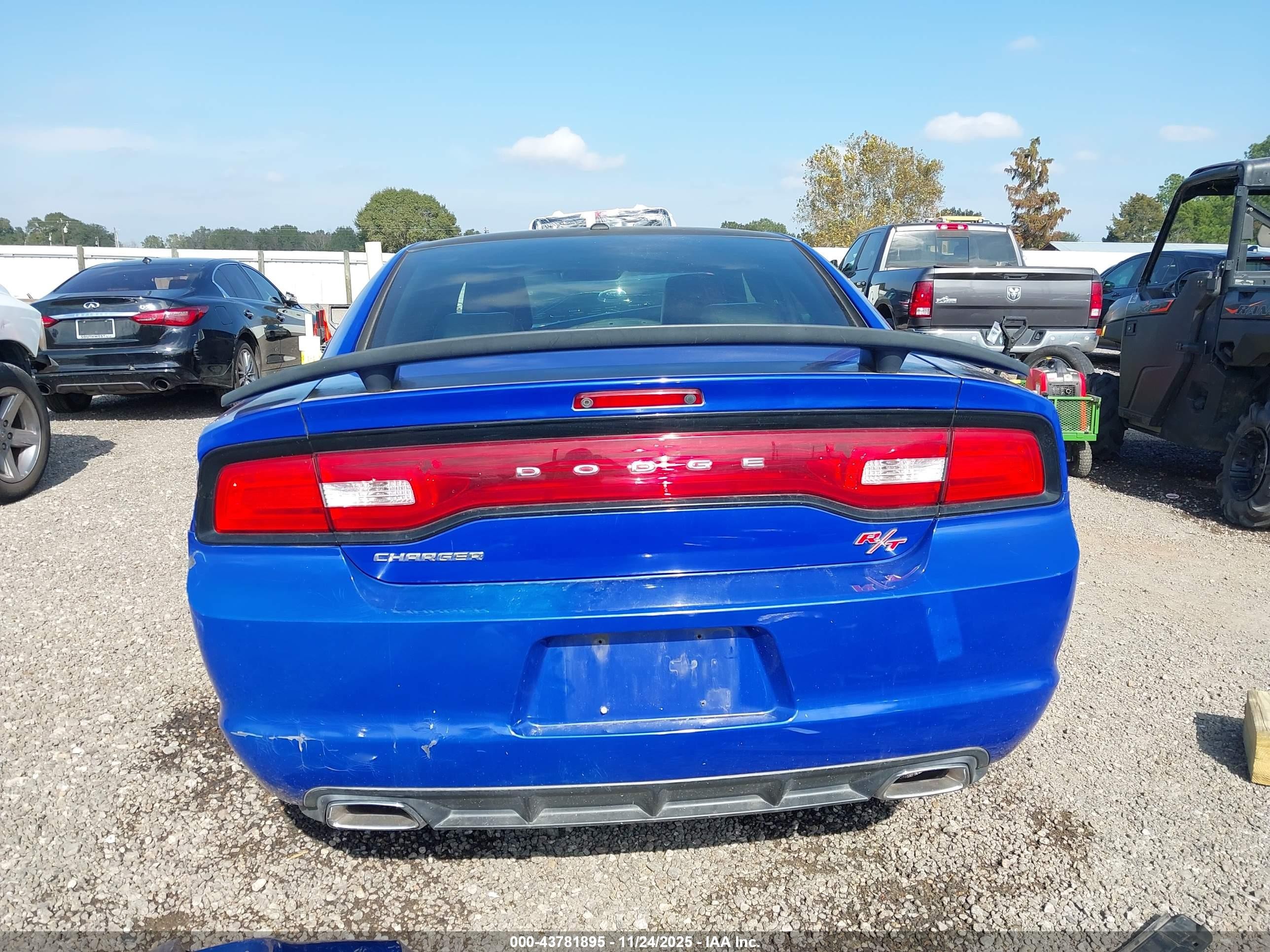 2013 Dodge Charger Road/track Blue vin: 2C3CDXCT0DH680942