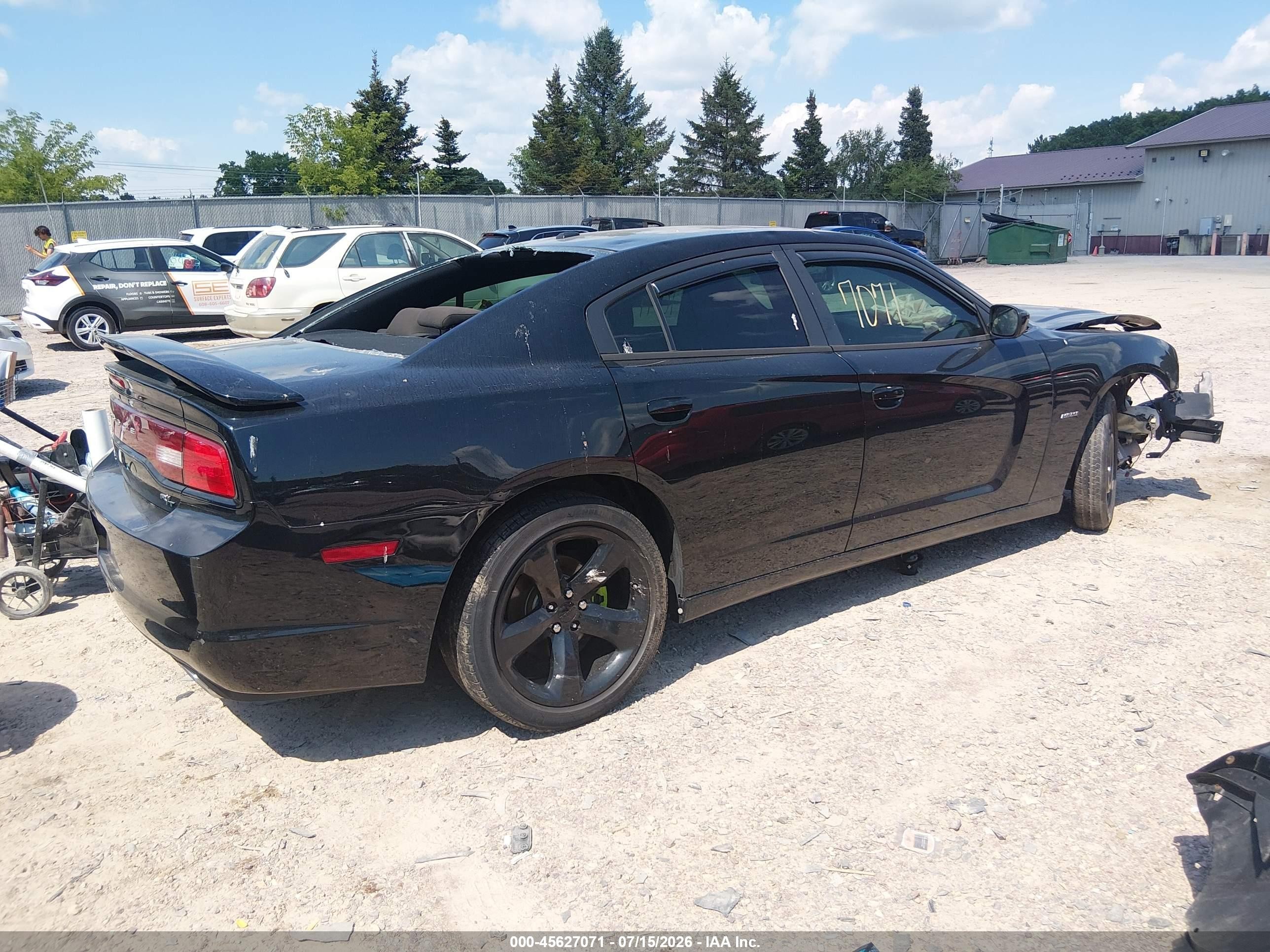 2013 Dodge Charger R/t Black vin: 2C3CDXCT0DH725555