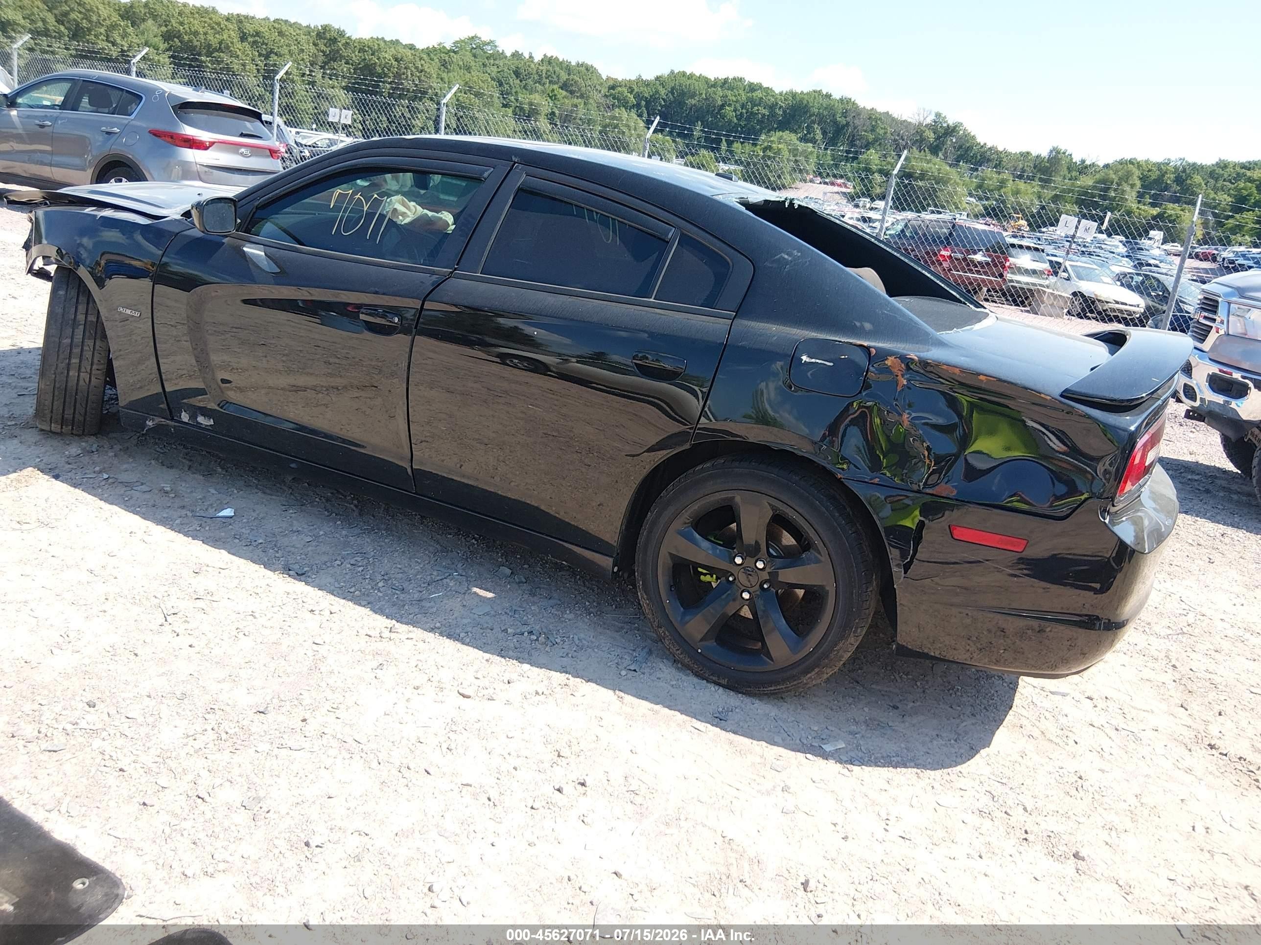 2013 Dodge Charger R/t Black vin: 2C3CDXCT0DH725555