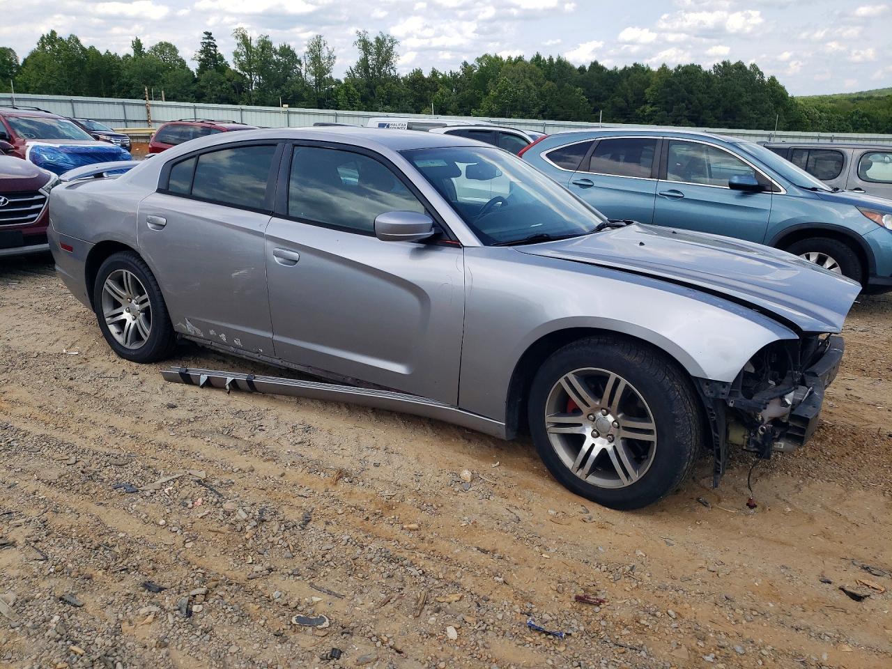 2014 Dodge Charger R Серебряный vin: 2C3CDXCT0EH213795