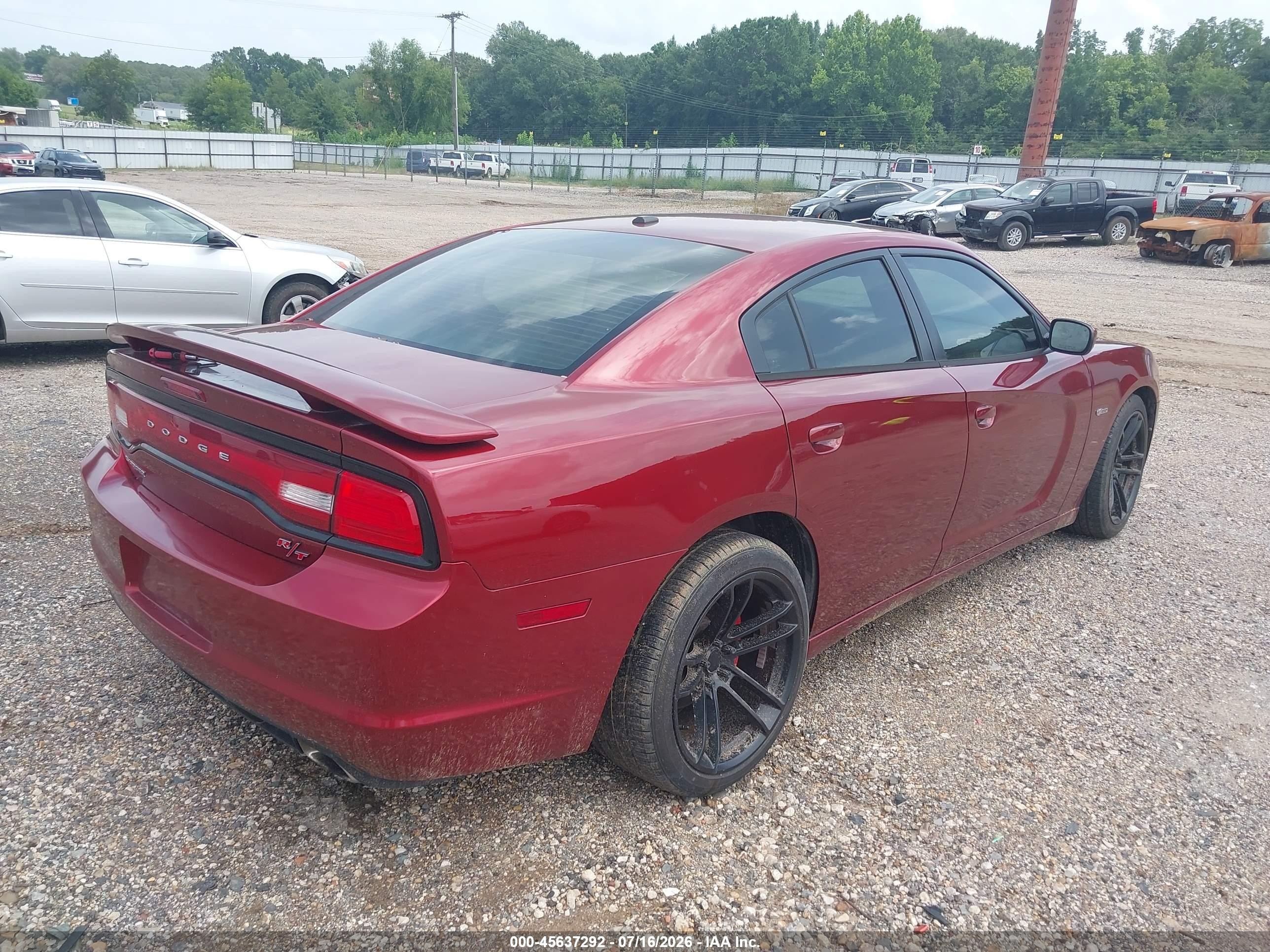 2014 Dodge Charger R/t 100th Anniversary Burgundy vin: 2C3CDXCT0EH227051