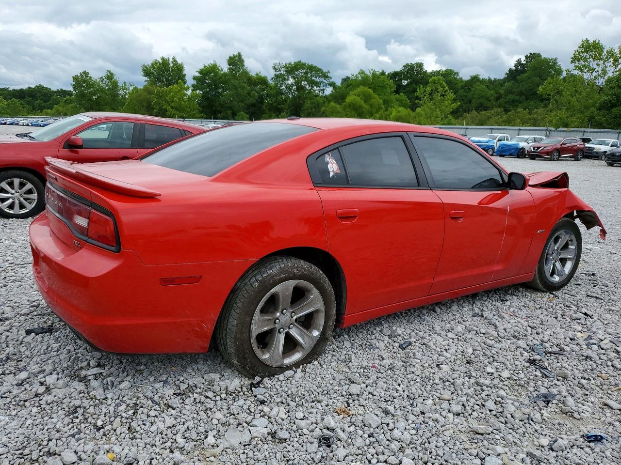 2014 Dodge Charger R Red vin: 2C3CDXCT0EH243475