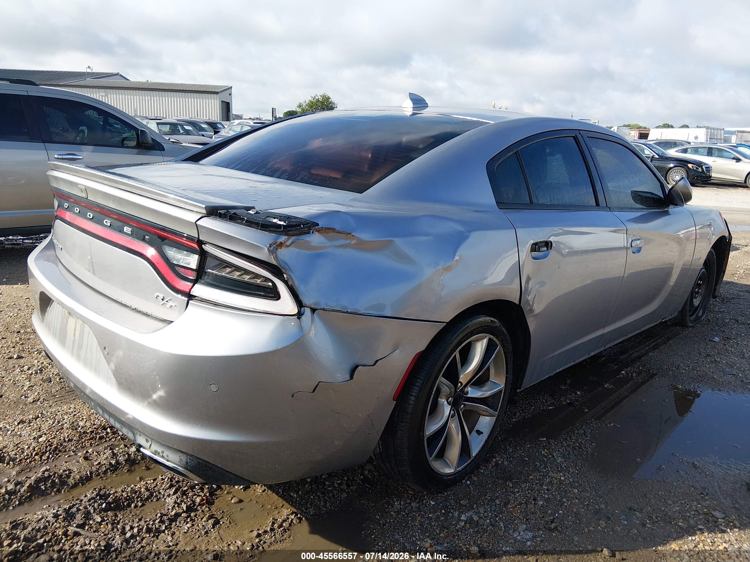 2015 Dodge Charger R/t Серебряный vin: 2C3CDXCT0FH729057