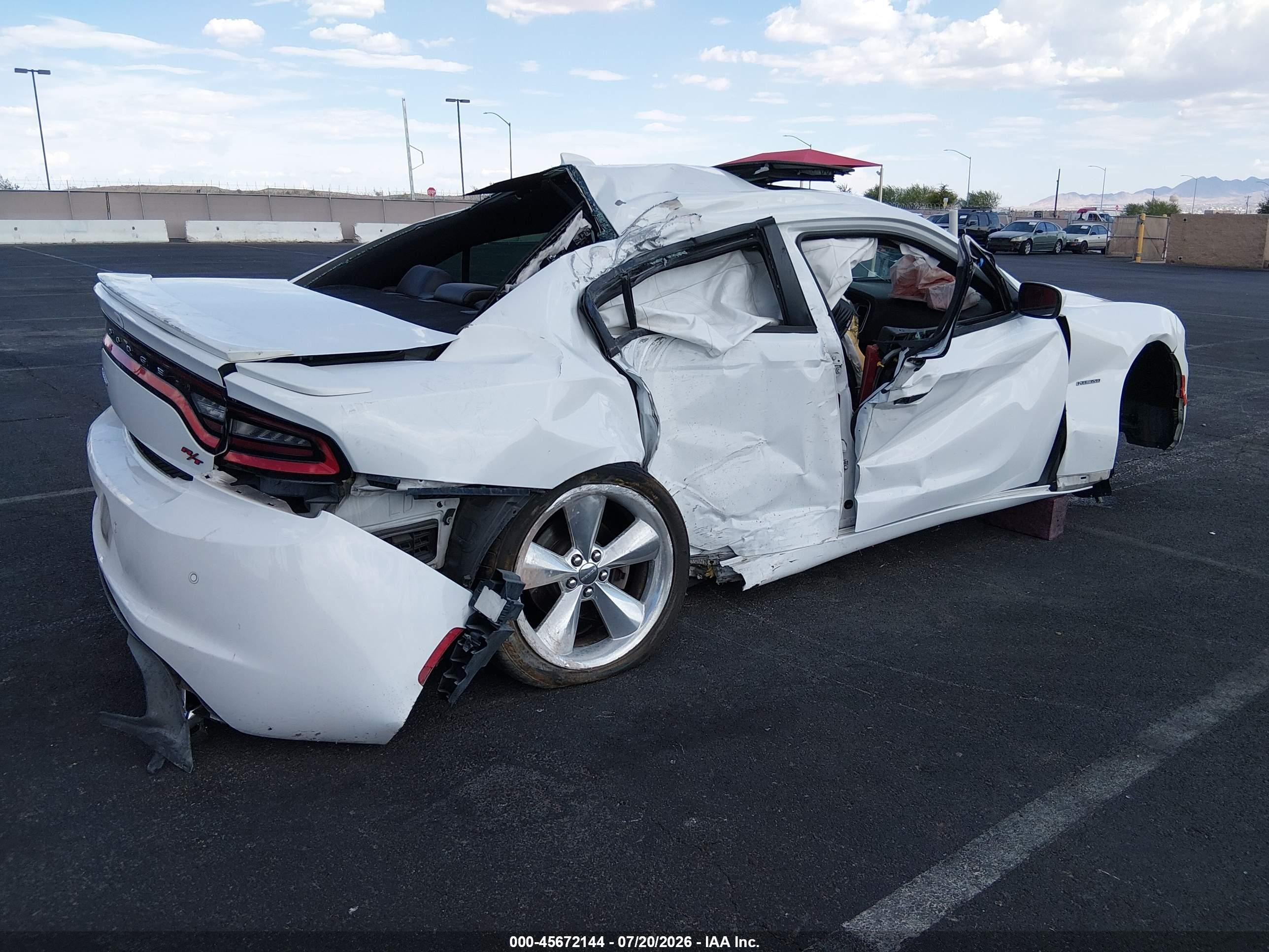 2015 Dodge Charger Road/track White vin: 2C3CDXCT0FH765413