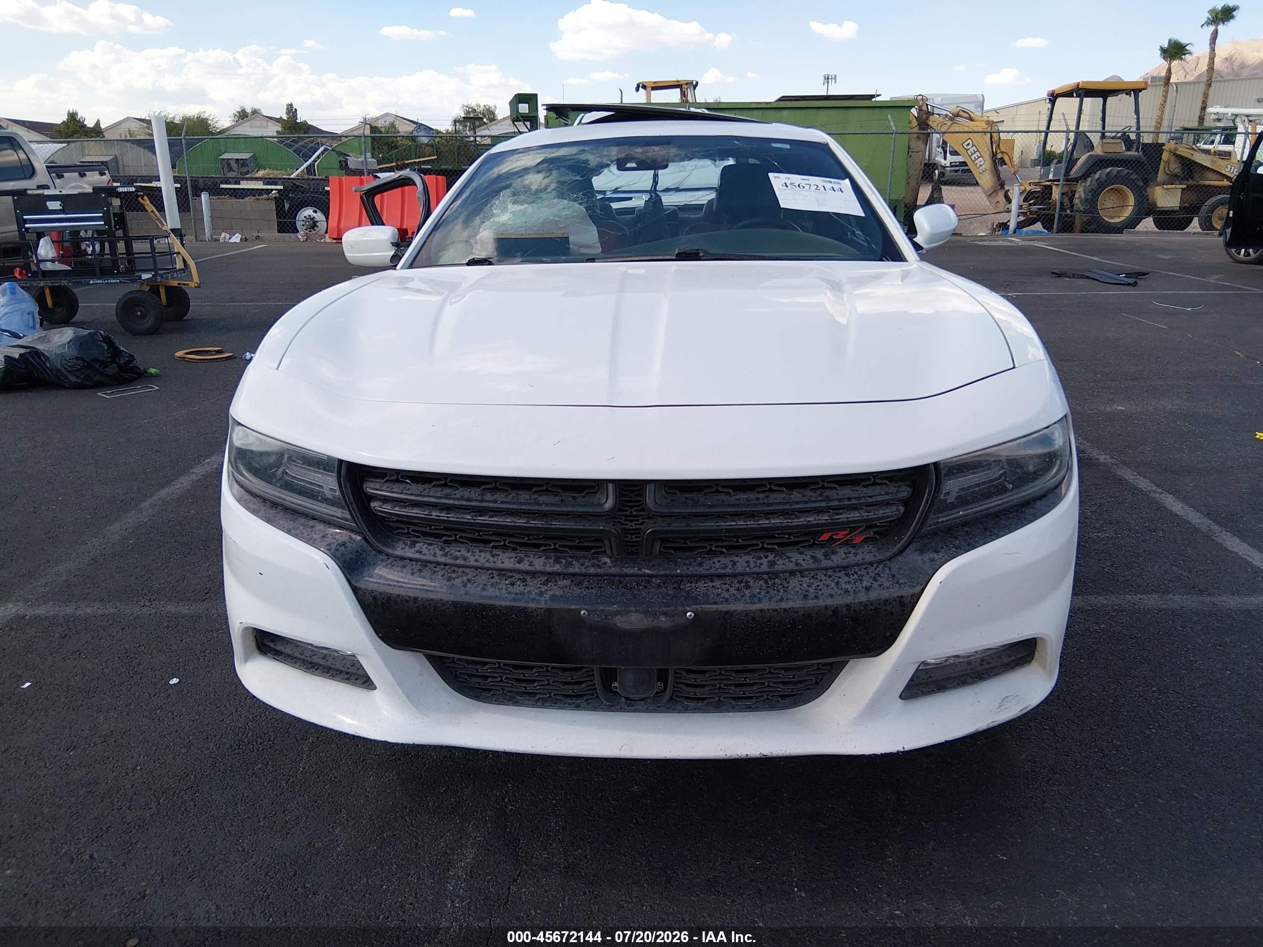 2015 Dodge Charger Road/track White vin: 2C3CDXCT0FH765413