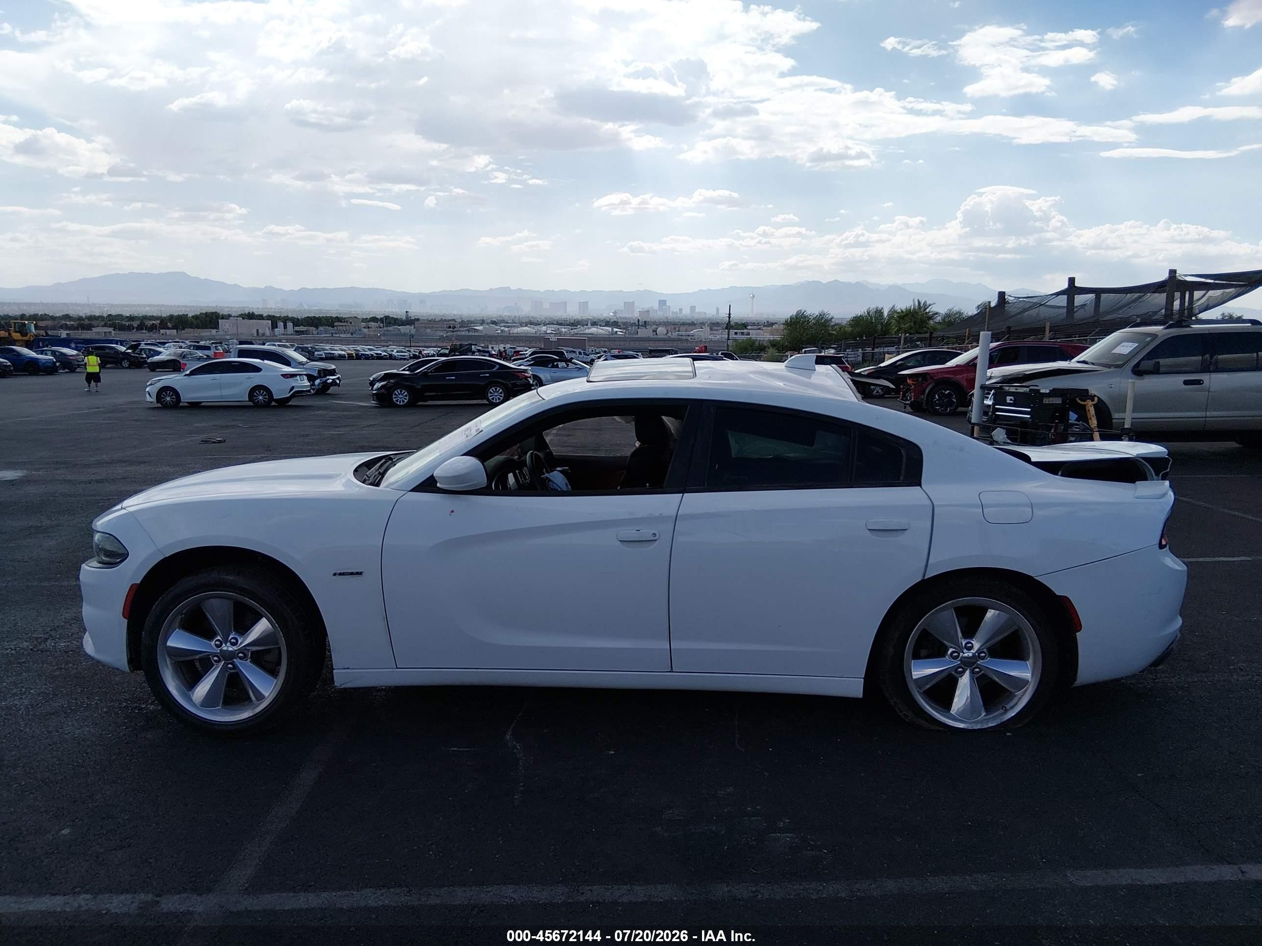 2015 Dodge Charger Road/track White vin: 2C3CDXCT0FH765413