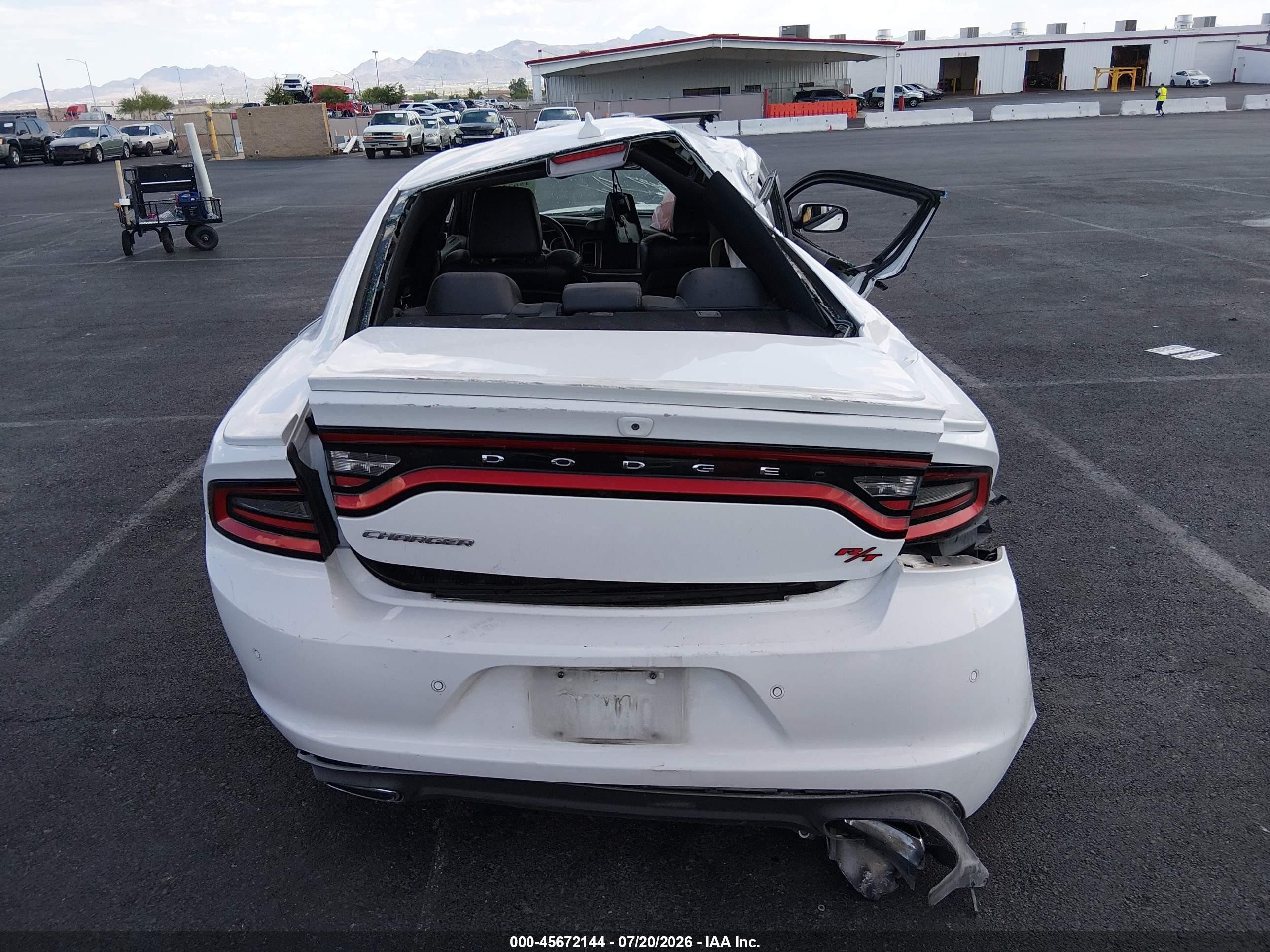 2015 Dodge Charger Road/track White vin: 2C3CDXCT0FH765413