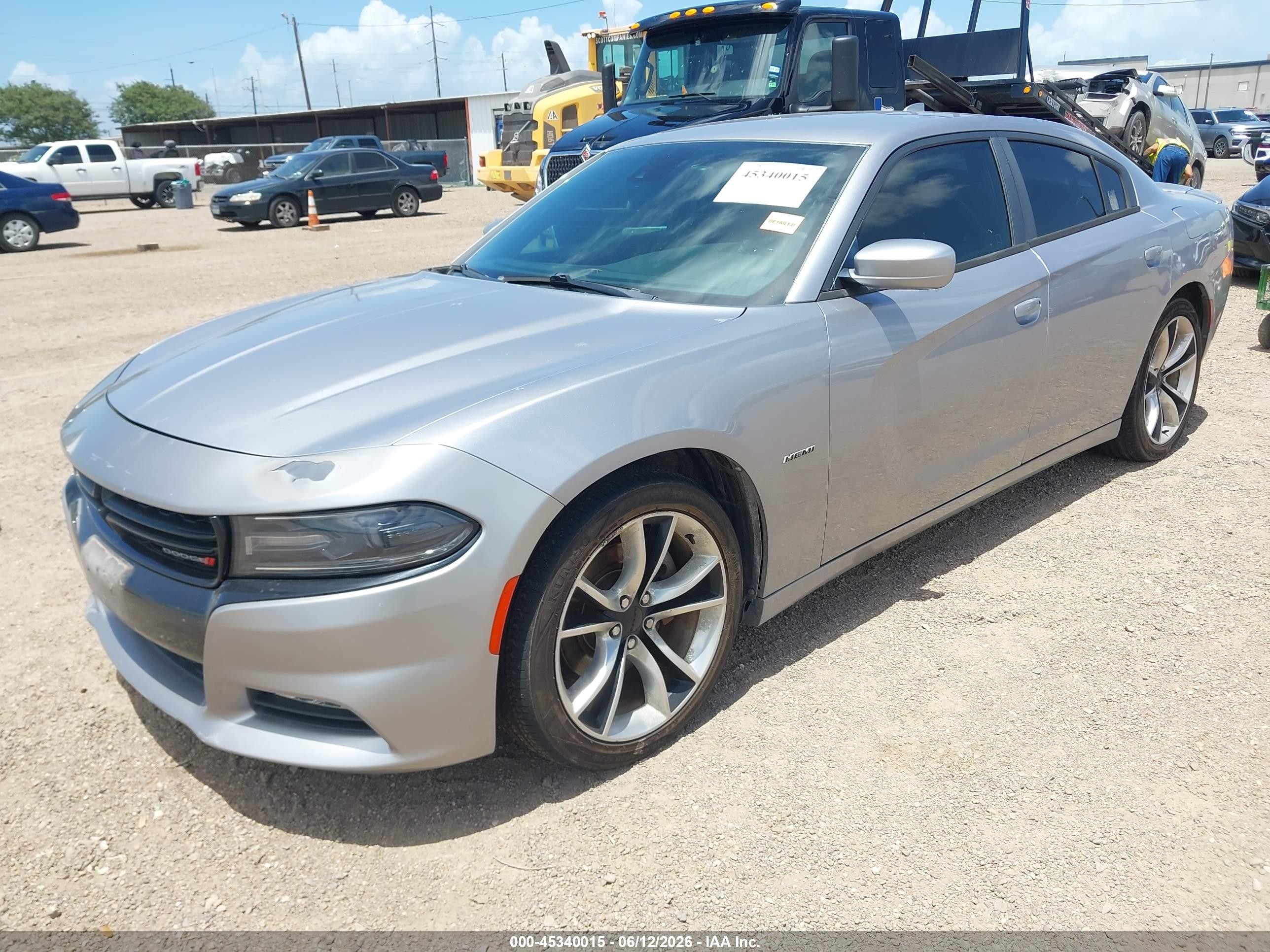 2015 Dodge Charger R/t Серебряный vin: 2C3CDXCT0FH777545