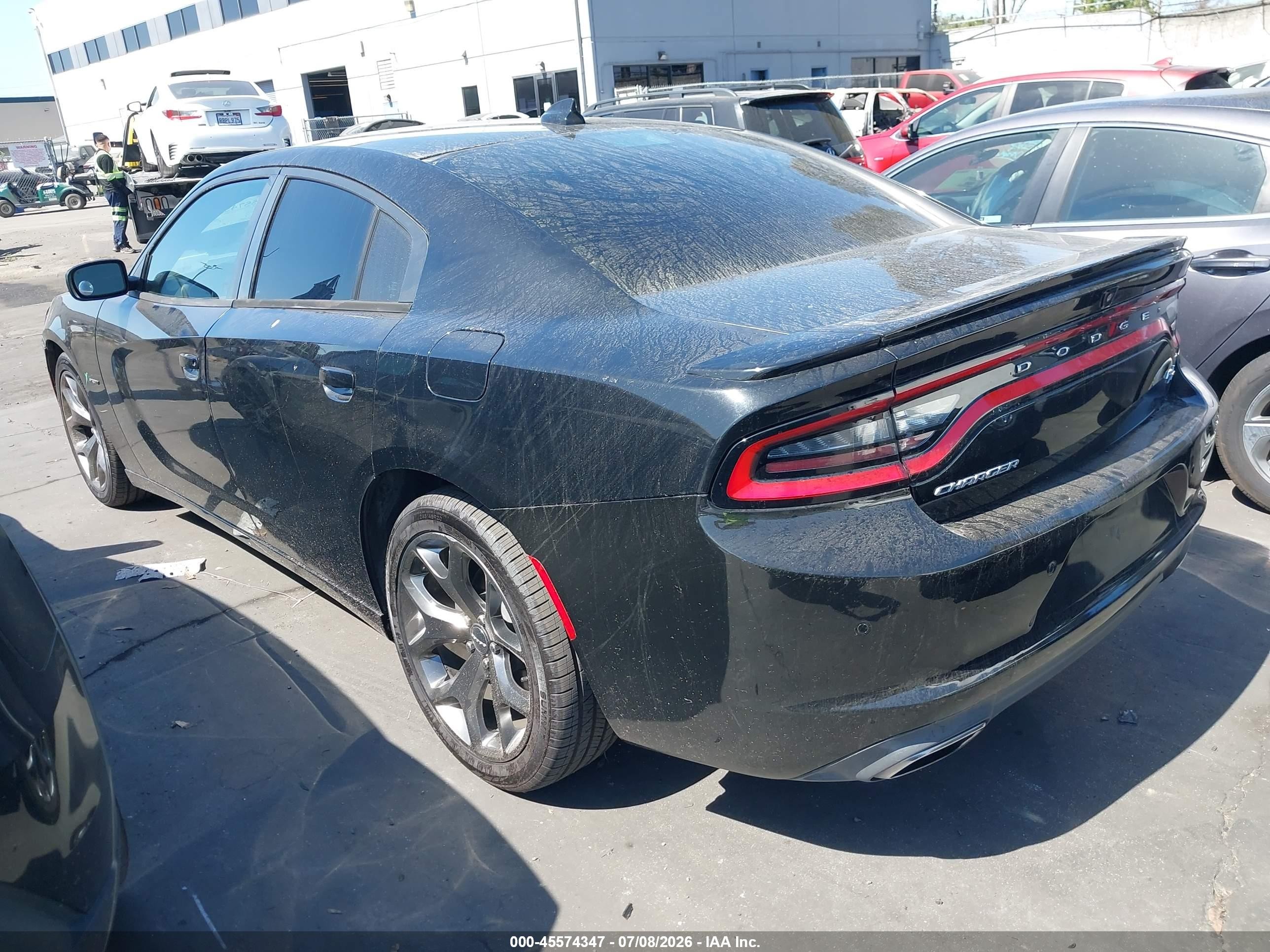 2015 Dodge Charger R/t Black vin: 2C3CDXCT0FH896034