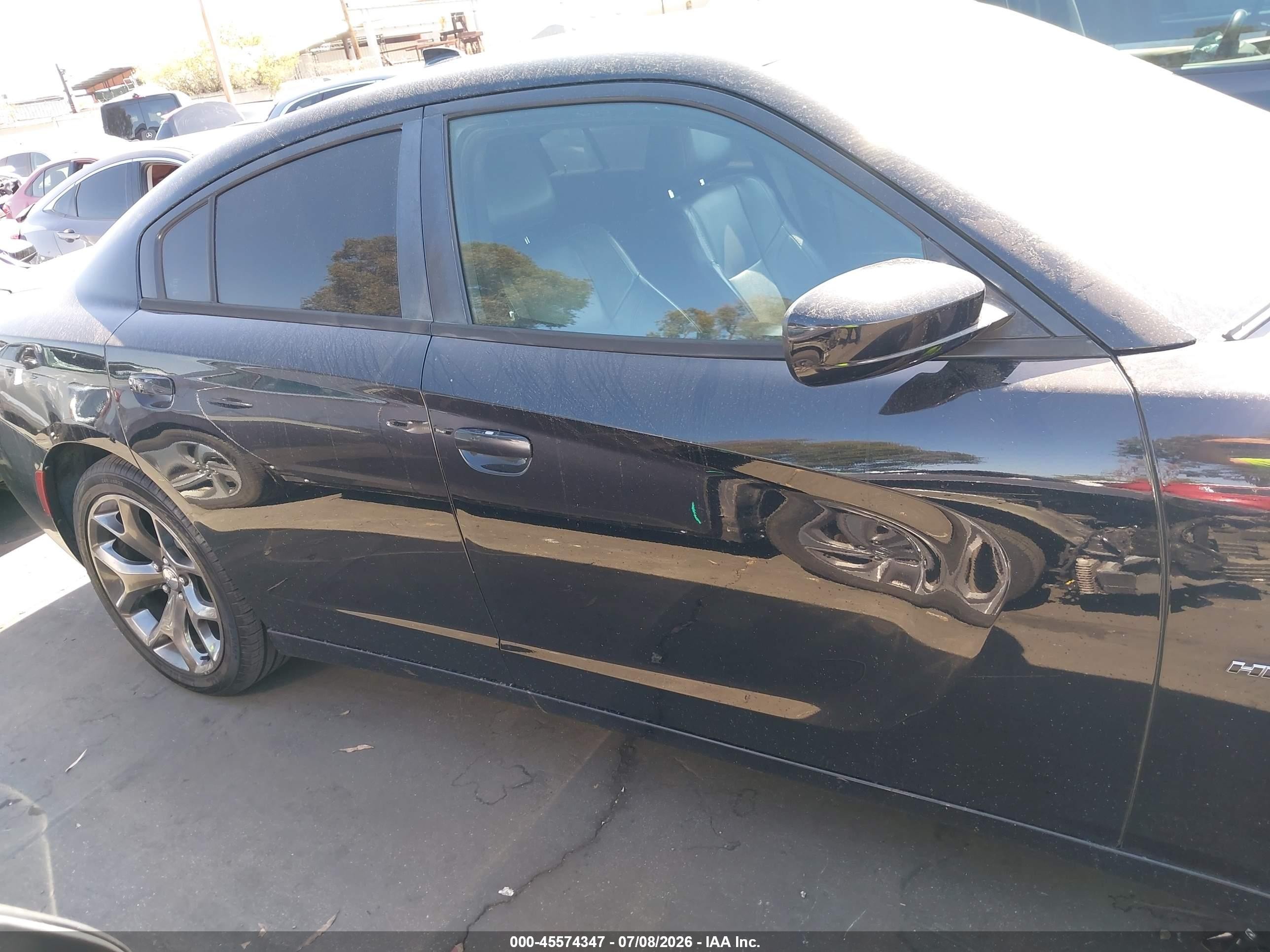 2015 Dodge Charger R/t Black vin: 2C3CDXCT0FH896034