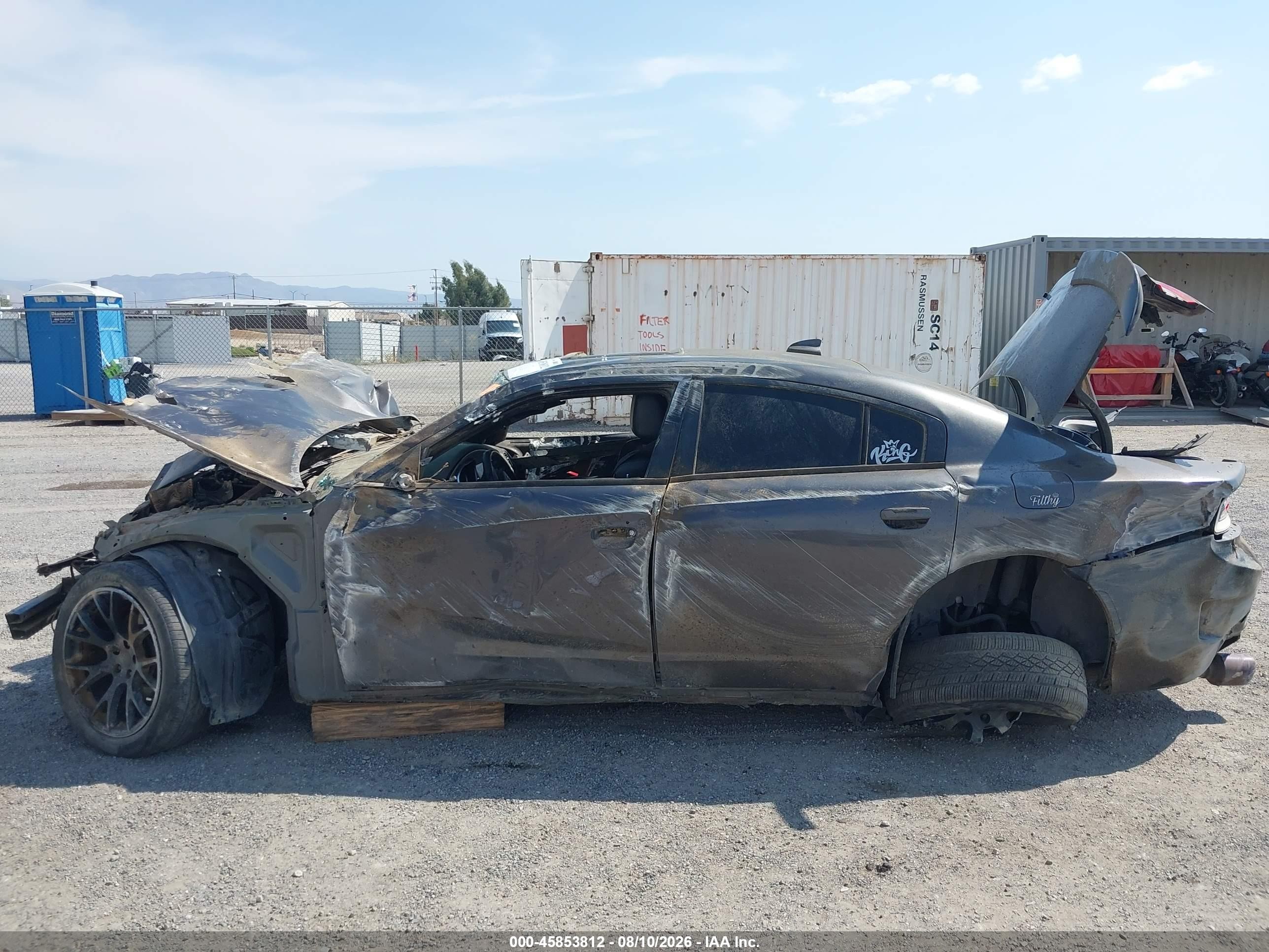 2015 Dodge Charger Road/track Gray vin: 2C3CDXCT0FH907176