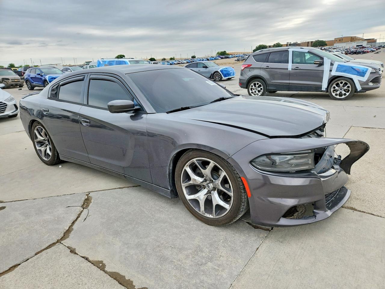 2015 Dodge Charger R Charcoal vin: 2C3CDXCT0FH915357