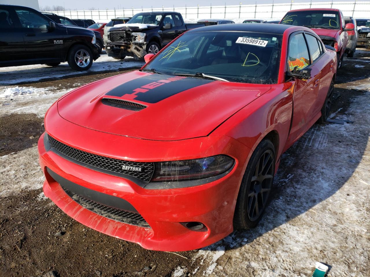 2018 Dodge Charger R/t Red vin: 2C3CDXCT0JH241106