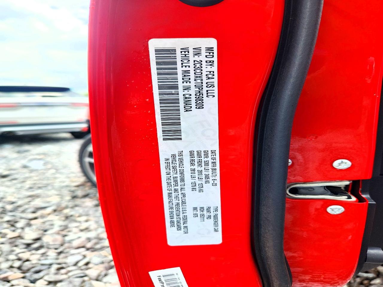 2023 Dodge Charger R/t Red vin: 2C3CDXCT0PH598309
