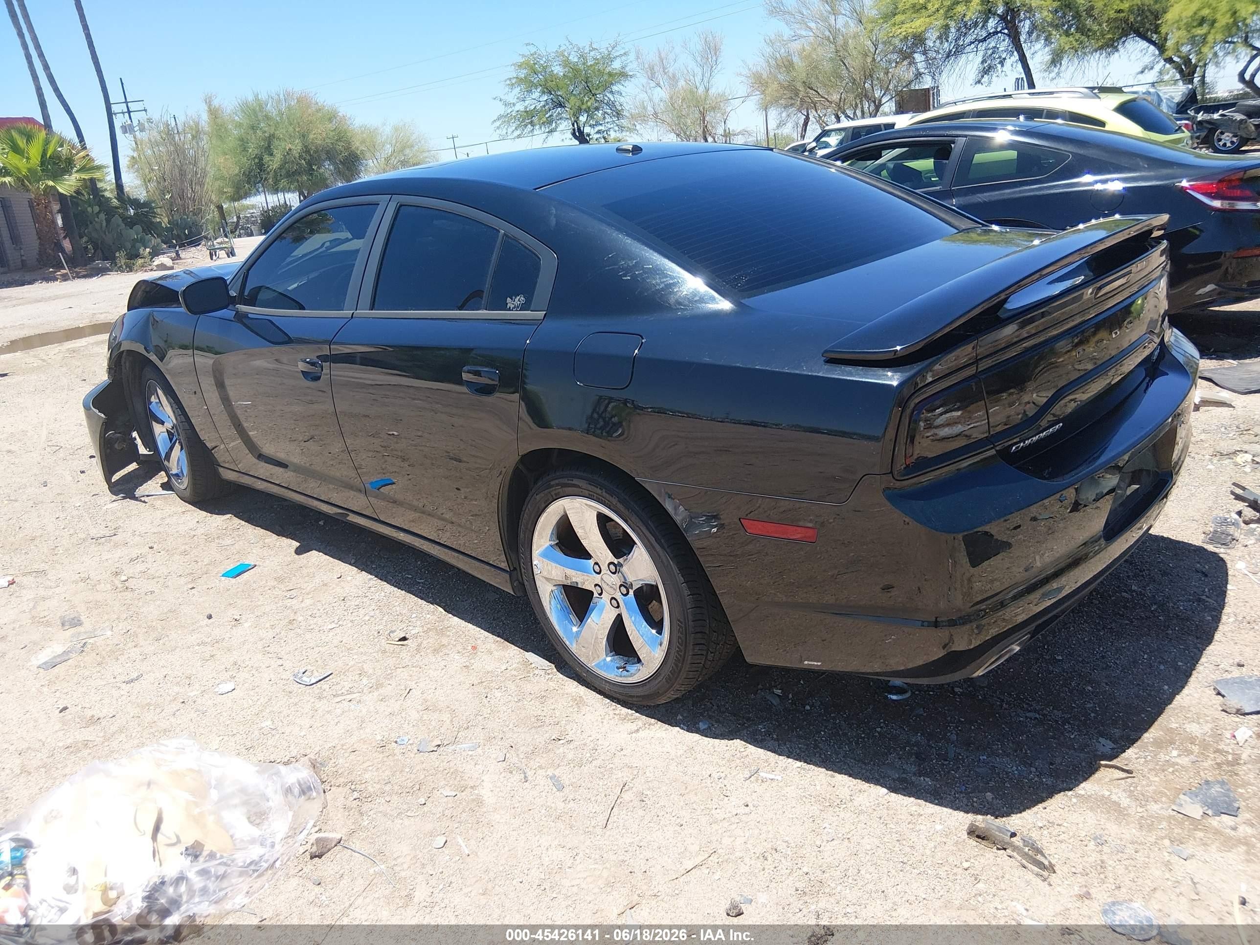 2012 Dodge Charger R/t Black vin: 2C3CDXCT1CH302188