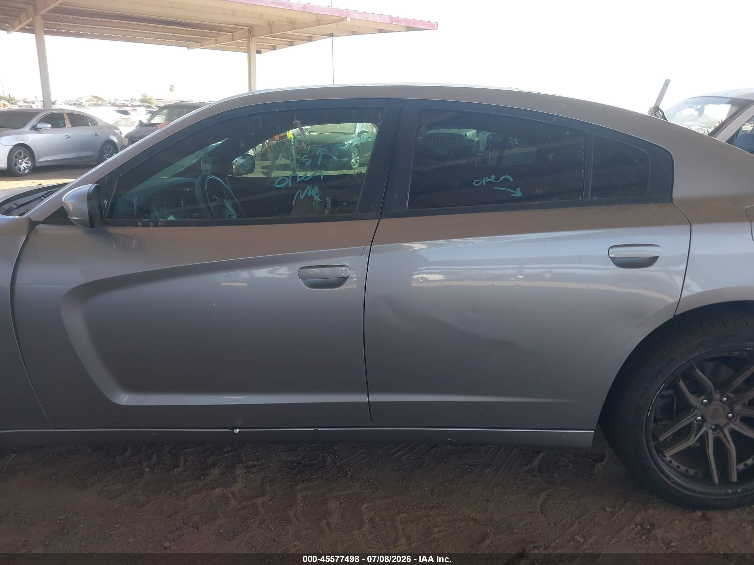 2013 Dodge Charger R/t Gray vin: 2C3CDXCT1DH680075