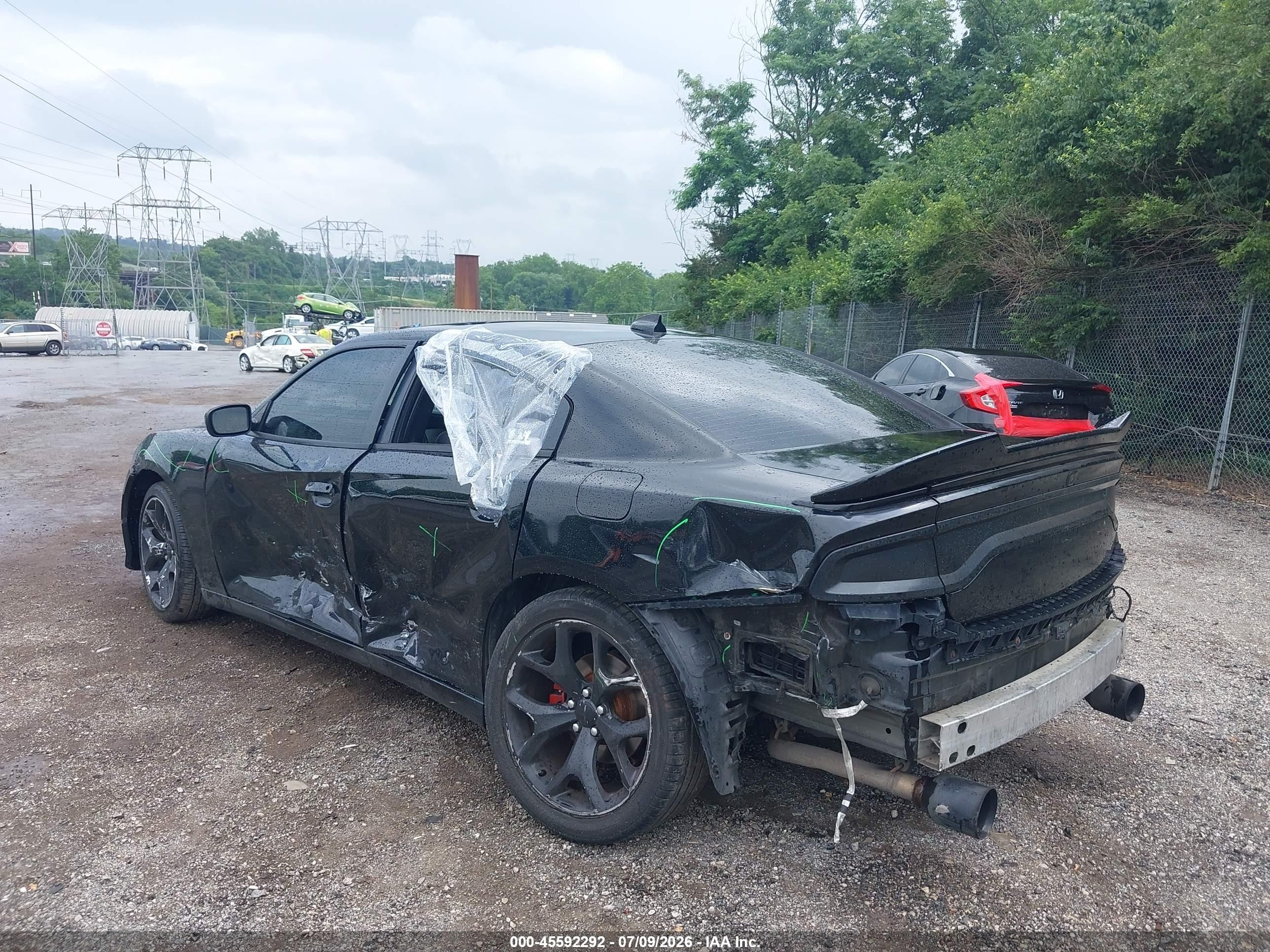 2015 Dodge Charger R/t Black vin: 2C3CDXCT1FH731786
