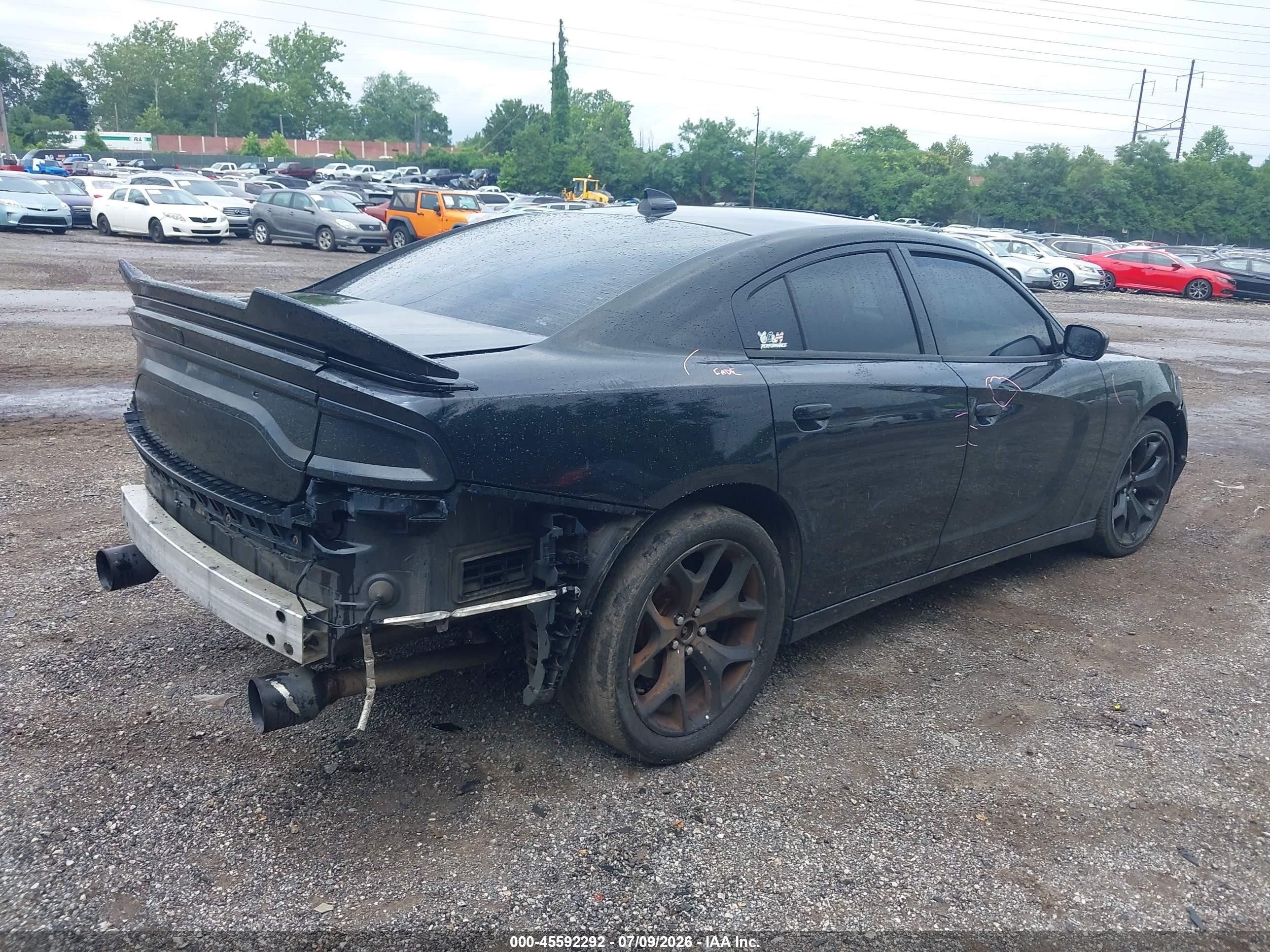 2015 Dodge Charger R/t Black vin: 2C3CDXCT1FH731786
