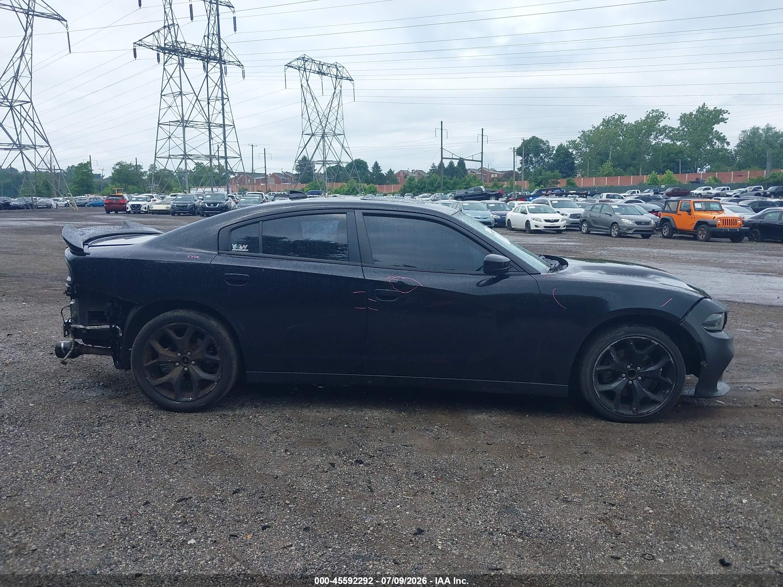 2015 Dodge Charger R/t Black vin: 2C3CDXCT1FH731786