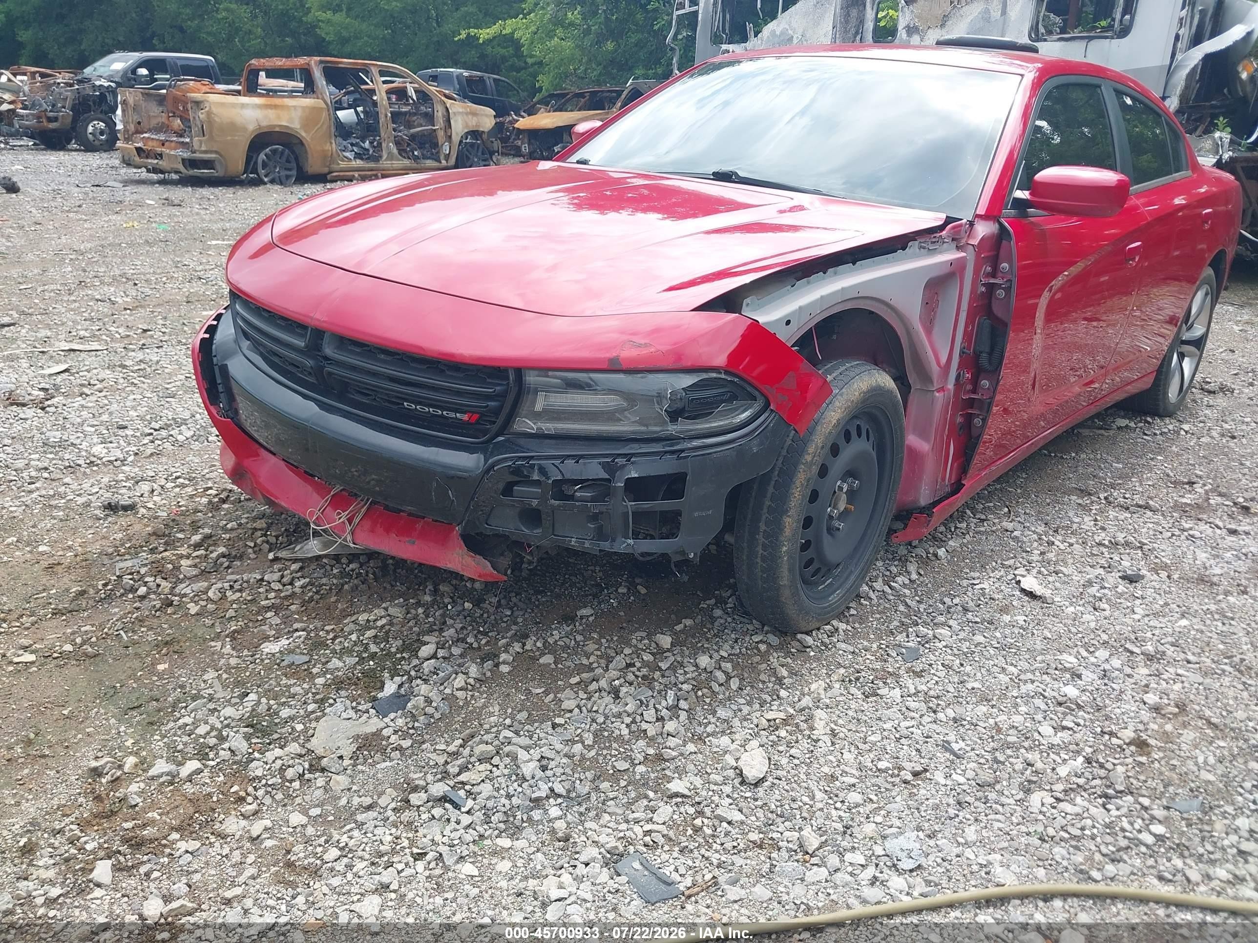 2015 Dodge Charger R/t Red vin: 2C3CDXCT1FH737992